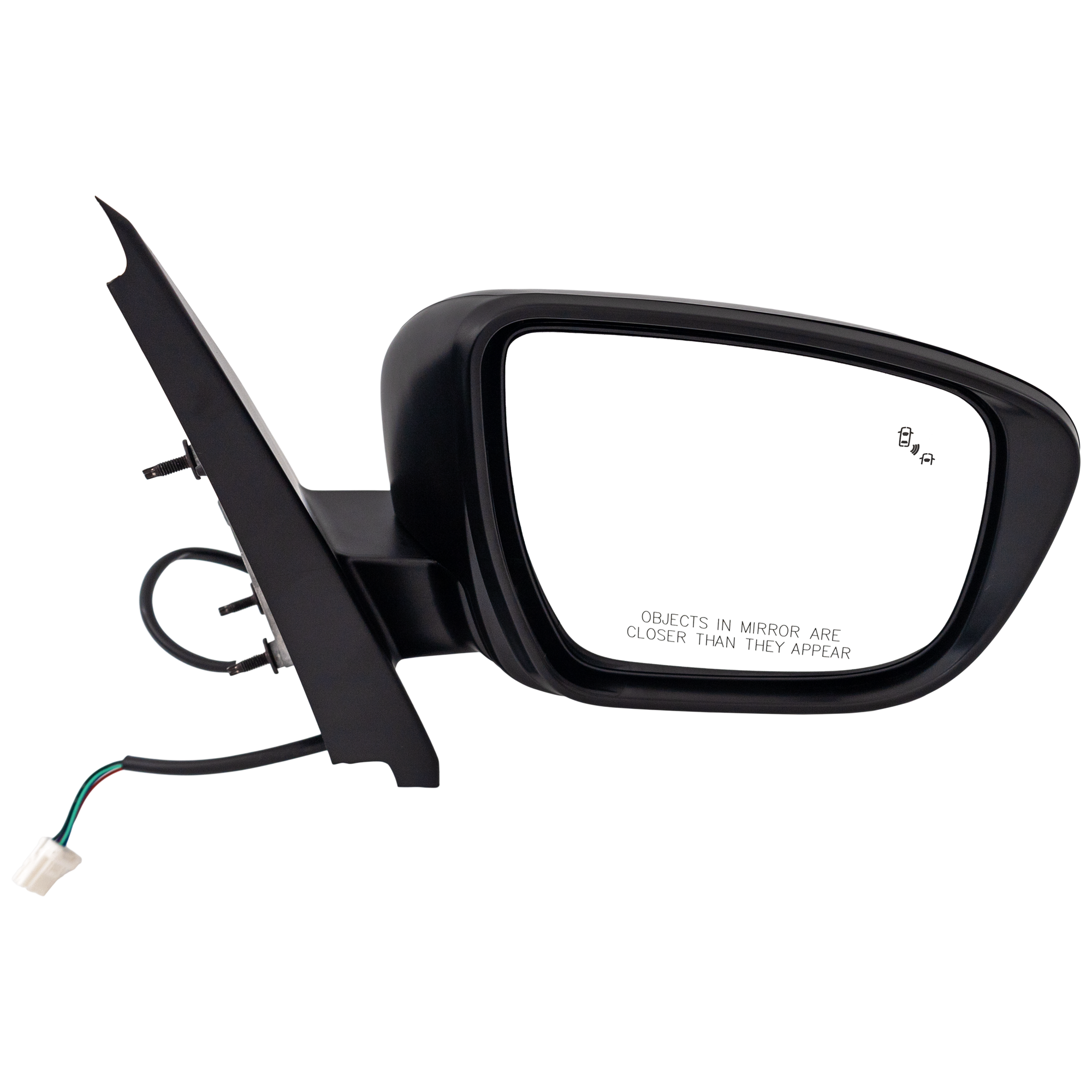 AM FRONTIER 22-24 MIRROR RH Power Manual Folding Non Heated Paintable w BSD No Memory Puddle Light Auto Dimming and Signal Light Crew Extended Cab SKU JNS215ER S Partslink NI1321338 OEM 963019BU1A PFM