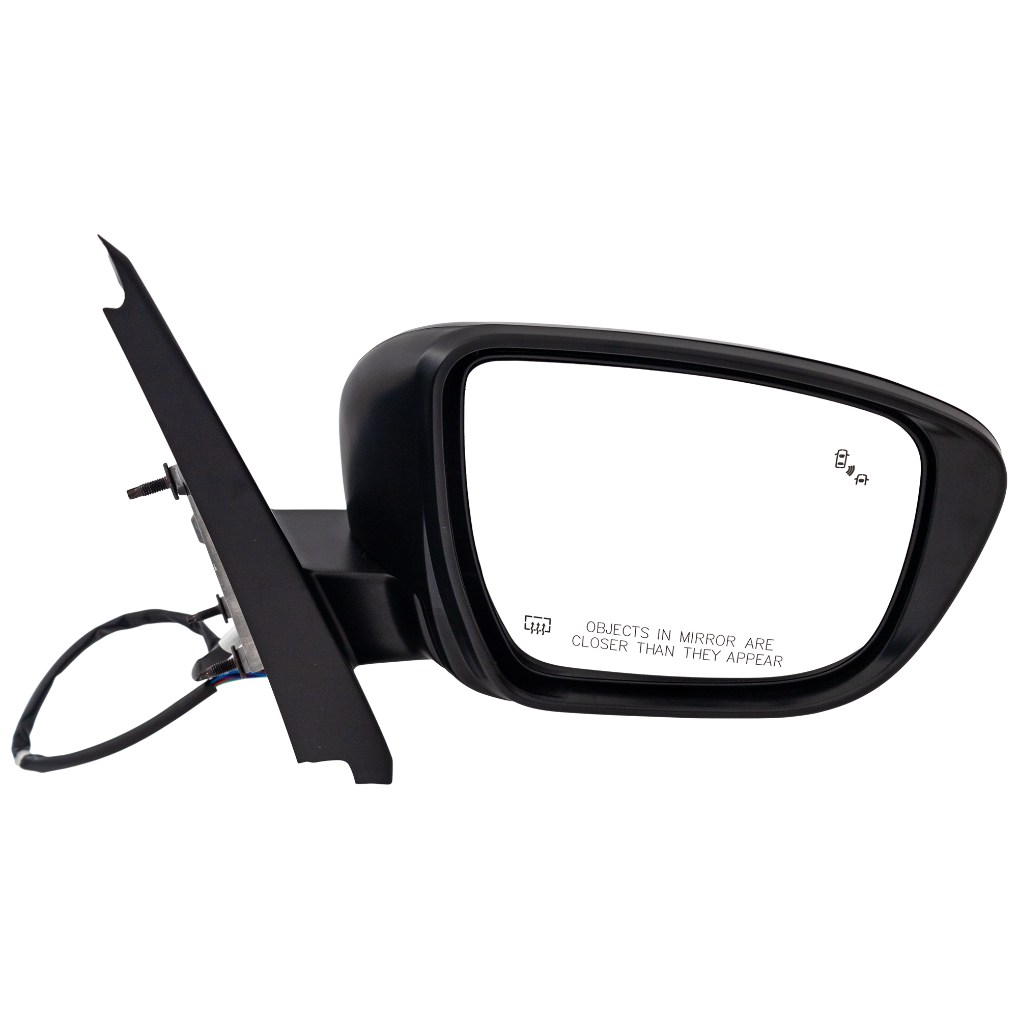 AM FRONTIER 22-24 MIRROR RH Power Manual Folding Heated Paintable w BSD Turn Signal Light No Memory Puddle Light Auto Dimming Crew Extended Cab SKU JNS216ER S Partslink NI1321339 OEM 963019BU2A PFM