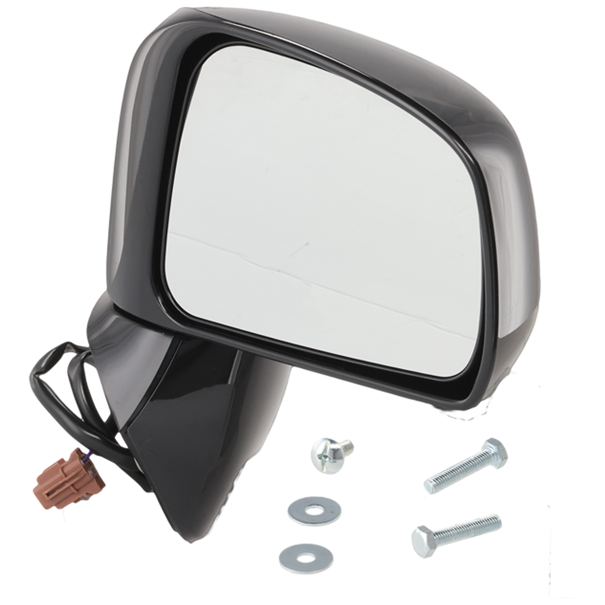AM VERSA 07-12 MIRROR RH Power Manual Folding Non Heated Paintable Hatchback Sedan 08-11 S SL Model SKU JNS80ER Partslink NI1321200 OEM 96301EL12B