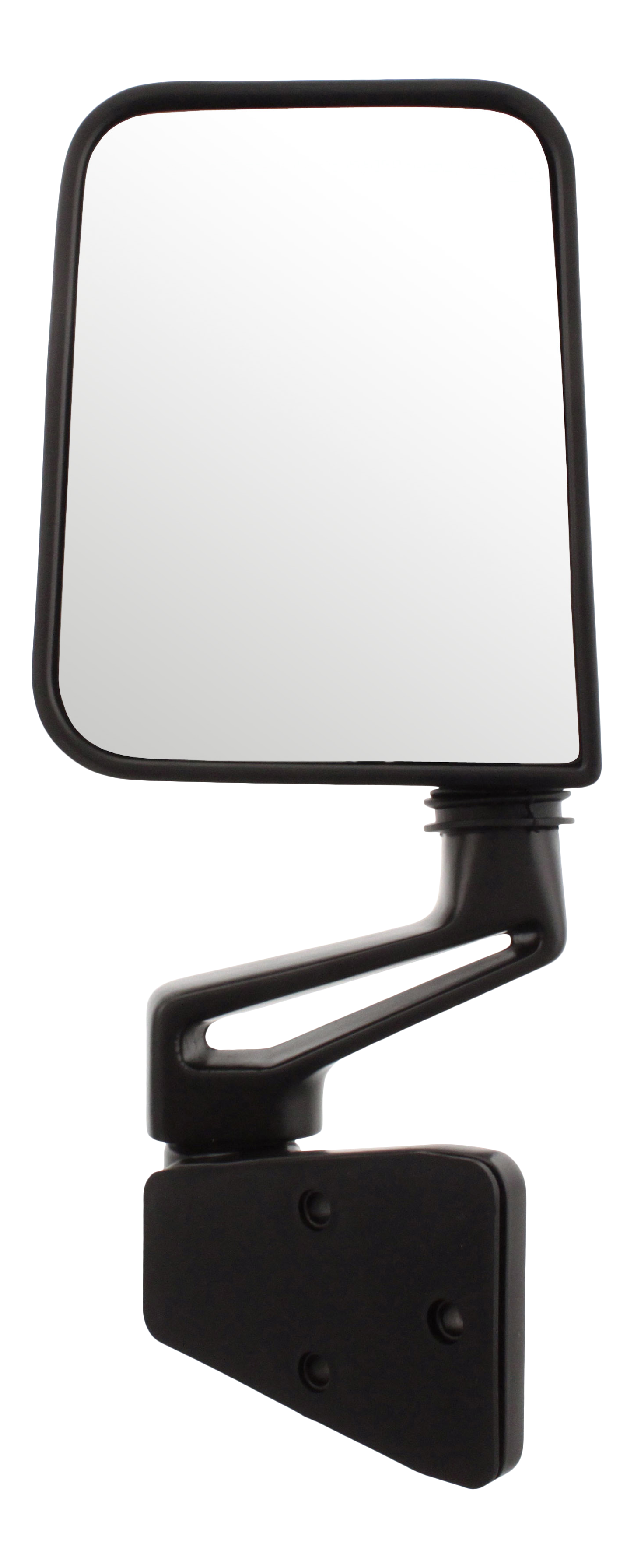 AM WRANGLER 87-02 MIRROR LH Manual Adjust Manual Folding Non Heated Paintable Metal Housing w Hollow Arm SKU JP12L Partslink CH1320102 CH1320296 OEM 55027207-68084718AA