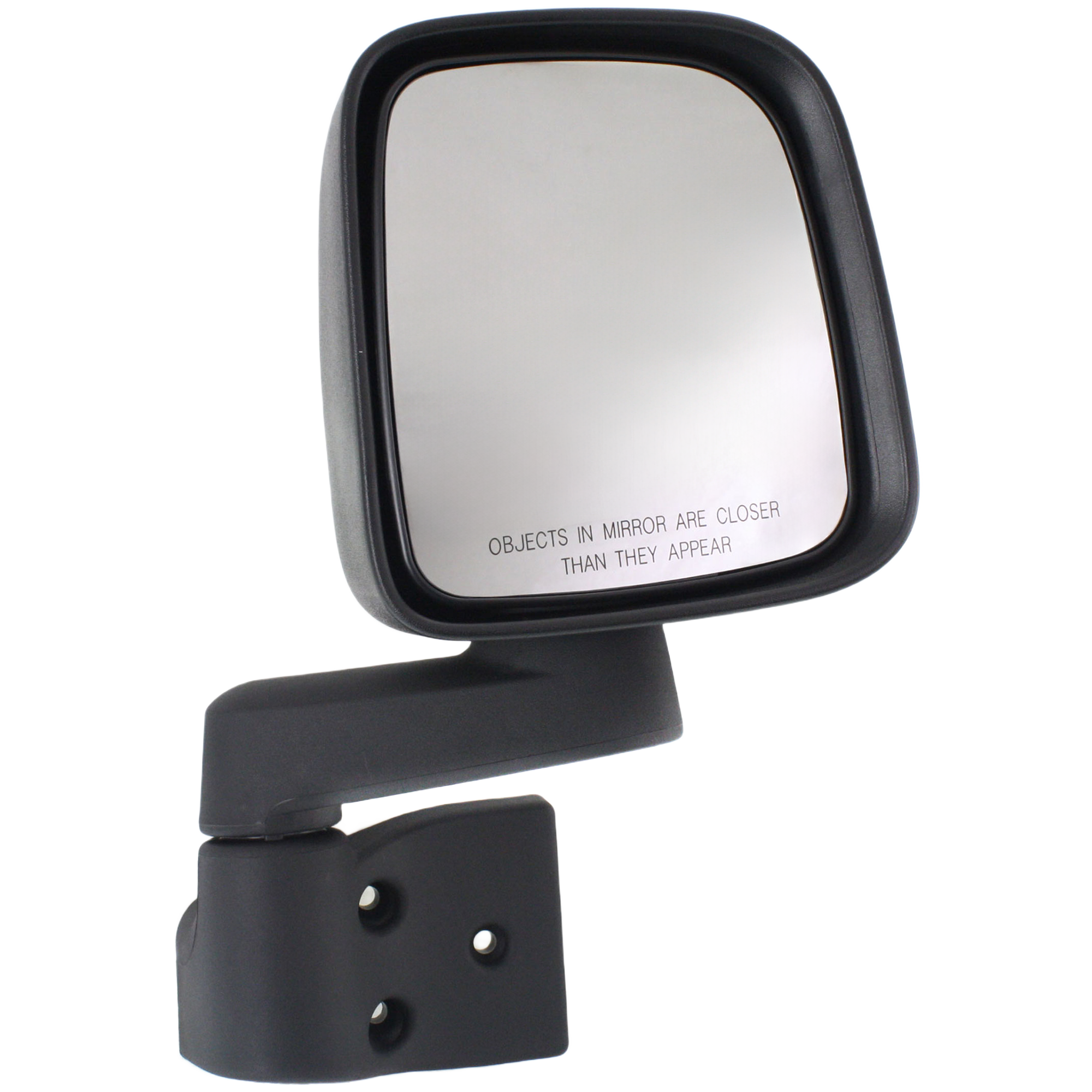 AM WRANGLER 03-06 MIRROR RH Manual Adjust Manual Folding Non Heated Textured SKU JP28R Partslink CH1321259 CH1321240 CH1321234 OEM 55395060AD 55395060AB 55395066