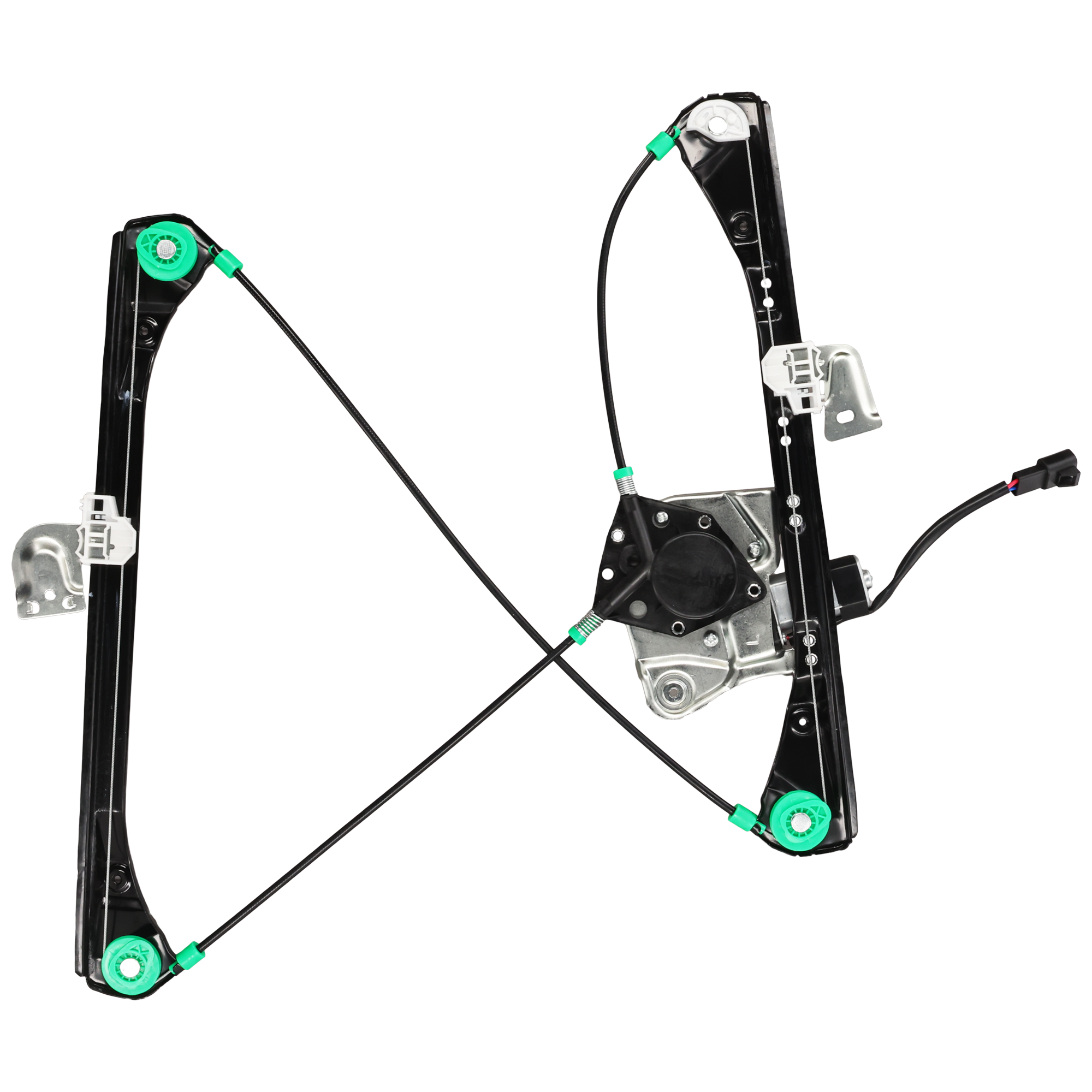 AM GRAND AM 99-05 FRONT WINDOW REGULATOR LH Power w Motor Sedan SKU JP462904 Partslink GM1350122 OEM 22702137
