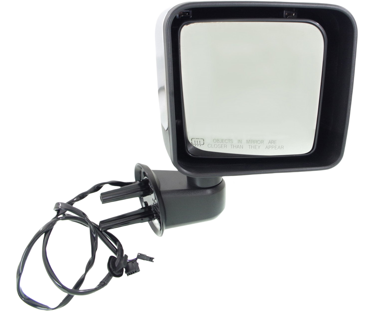 AM WRANGLER JK 15-18 MIRROR RH Power Manual Folding Heated Chrome SKU JP70ER Partslink CH1321391 OEM 68249844AD 68249844AA