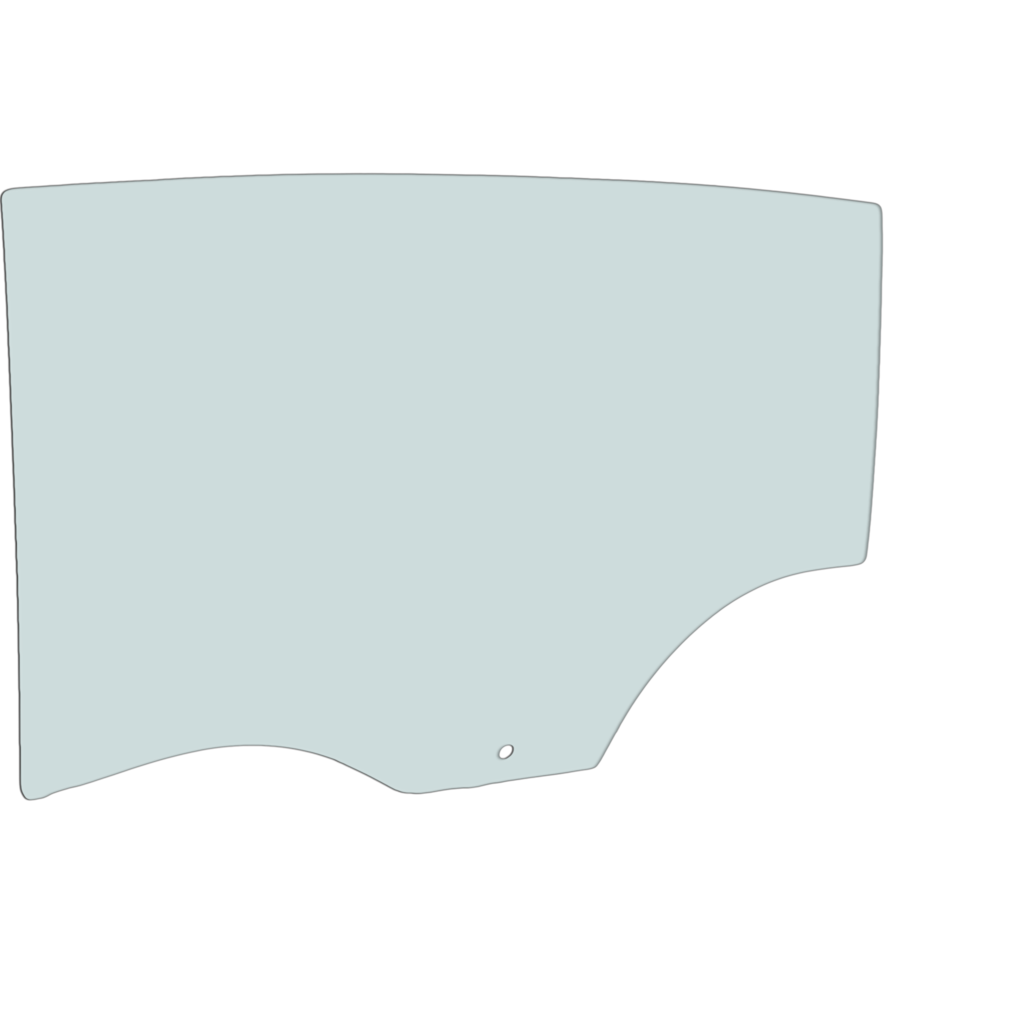 AM BUICK LACROSSE 10-16 REAR DOOR GLASS LH Green Tint w Solar SKU JRB48130012 OEM 15947883