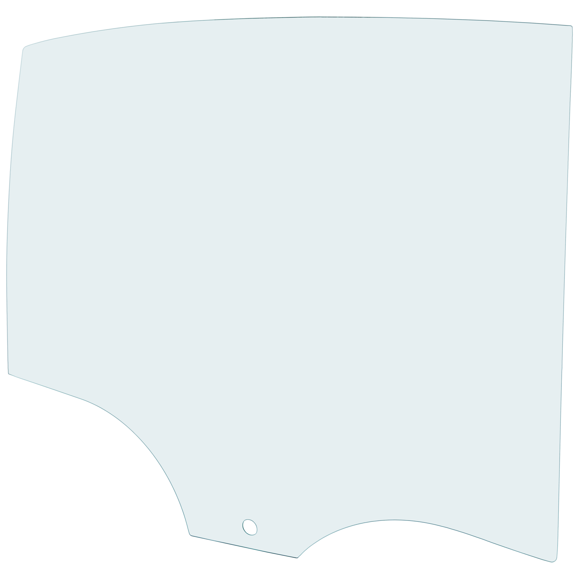 AM BMW 3 SERIES 12-18 REAR DOOR GLASS RH Green Tint w Solar SKU JRB48130021 OEM 51357259820
