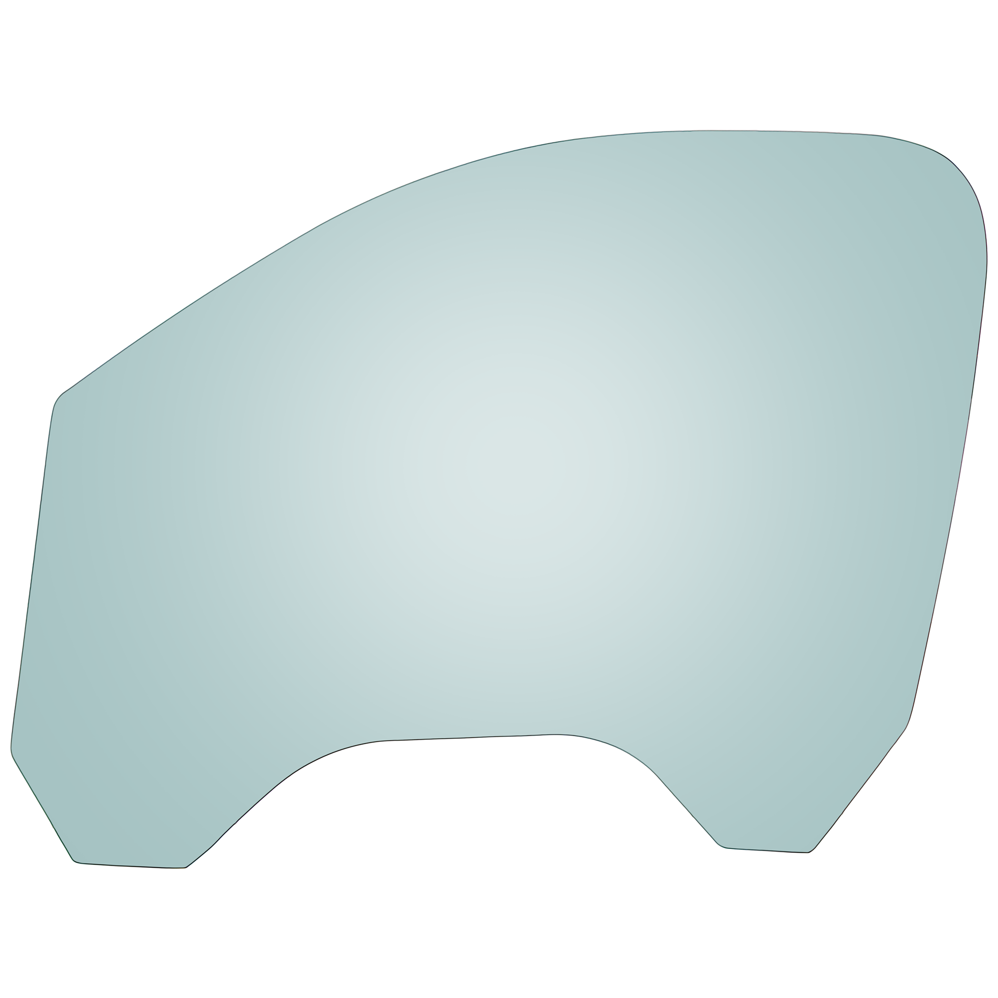 AM SILVERADO SIERRA 1500-14-18-2500 HD 3500 HD 15-19 FRONT DOOR GLASS LH Green Tint w Solar Regular Cab SKU JRC48010064 OEM 20979116