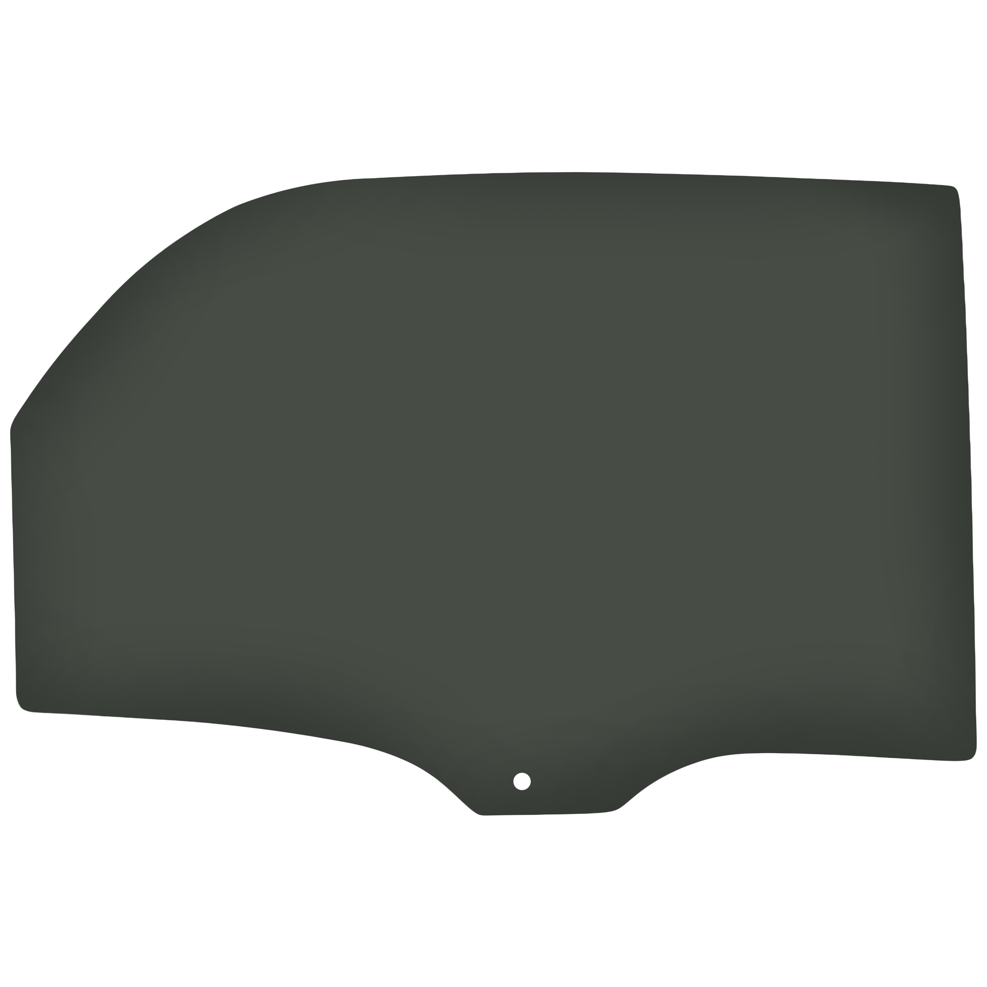AM CHEVROLET EQUINOX PONTIAC TORRENT 05-09 REAR DOOR GLASS RH Gray Tint Privacy 4 Door SKU JRC48130009 OEM 10395104