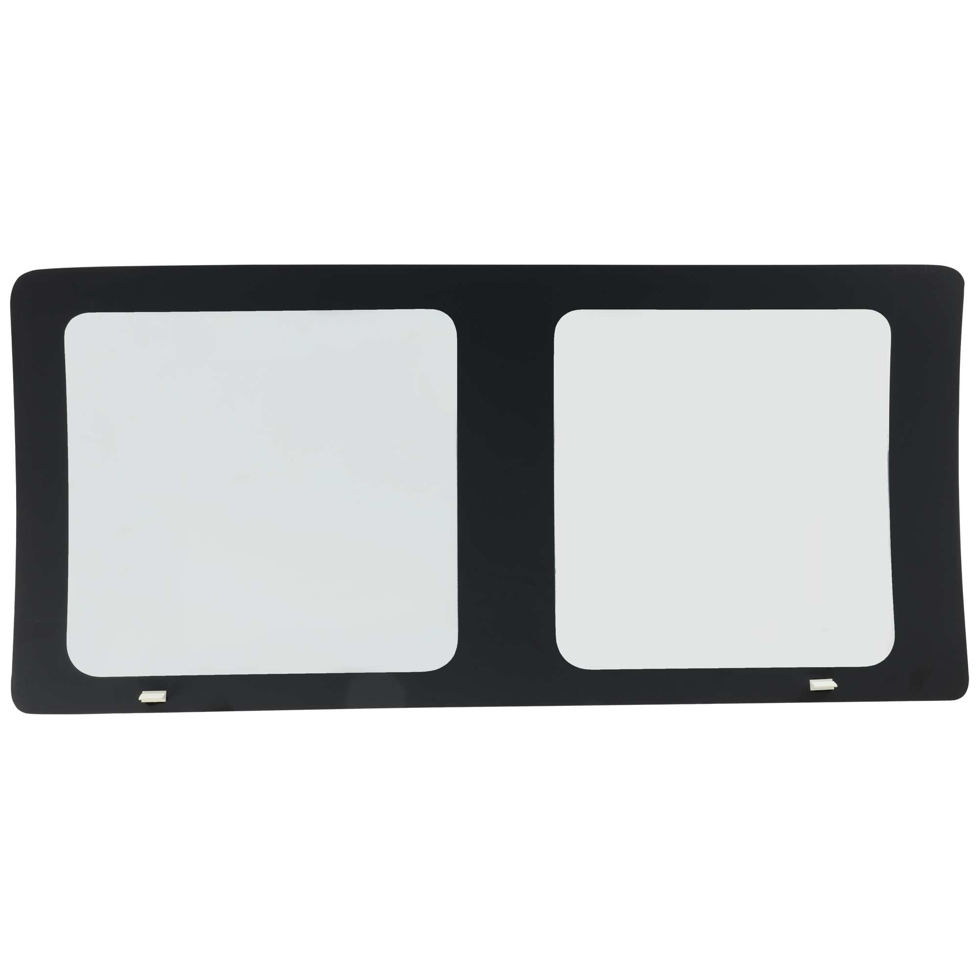 AM CHEVROLET EXPRESS GMC SAVANA 96-23 REAR DOOR GLASS RH Rear Section Green Tint Stationary Glass w Solar Clip LH w o Hinged Side Door SKU JRC48130081 OEM 25859064
