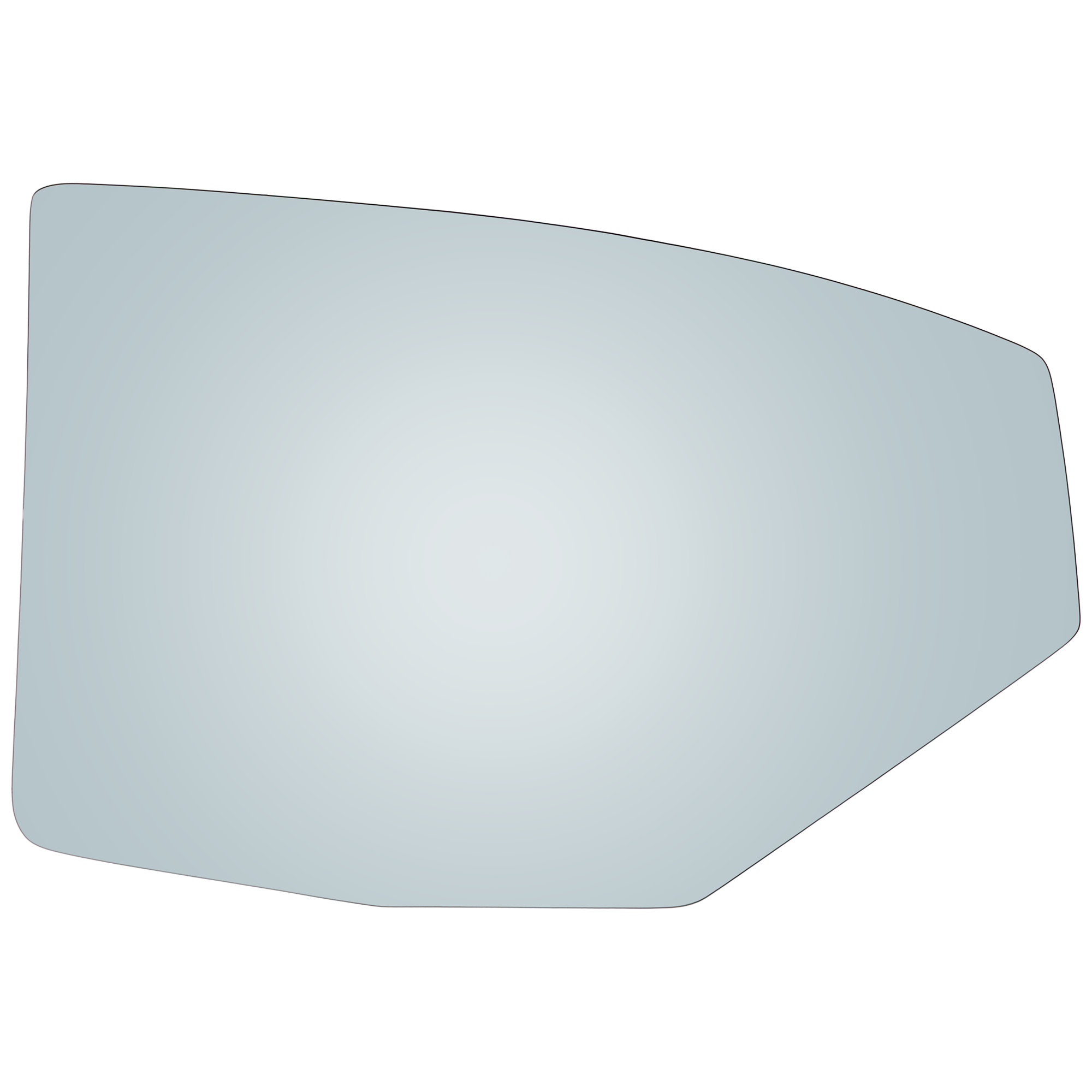 AM DODGE CHARGER 06-10 REAR DOOR GLASS RH Green Tint w Solar SKU JRD48130005 OEM 5065484AB