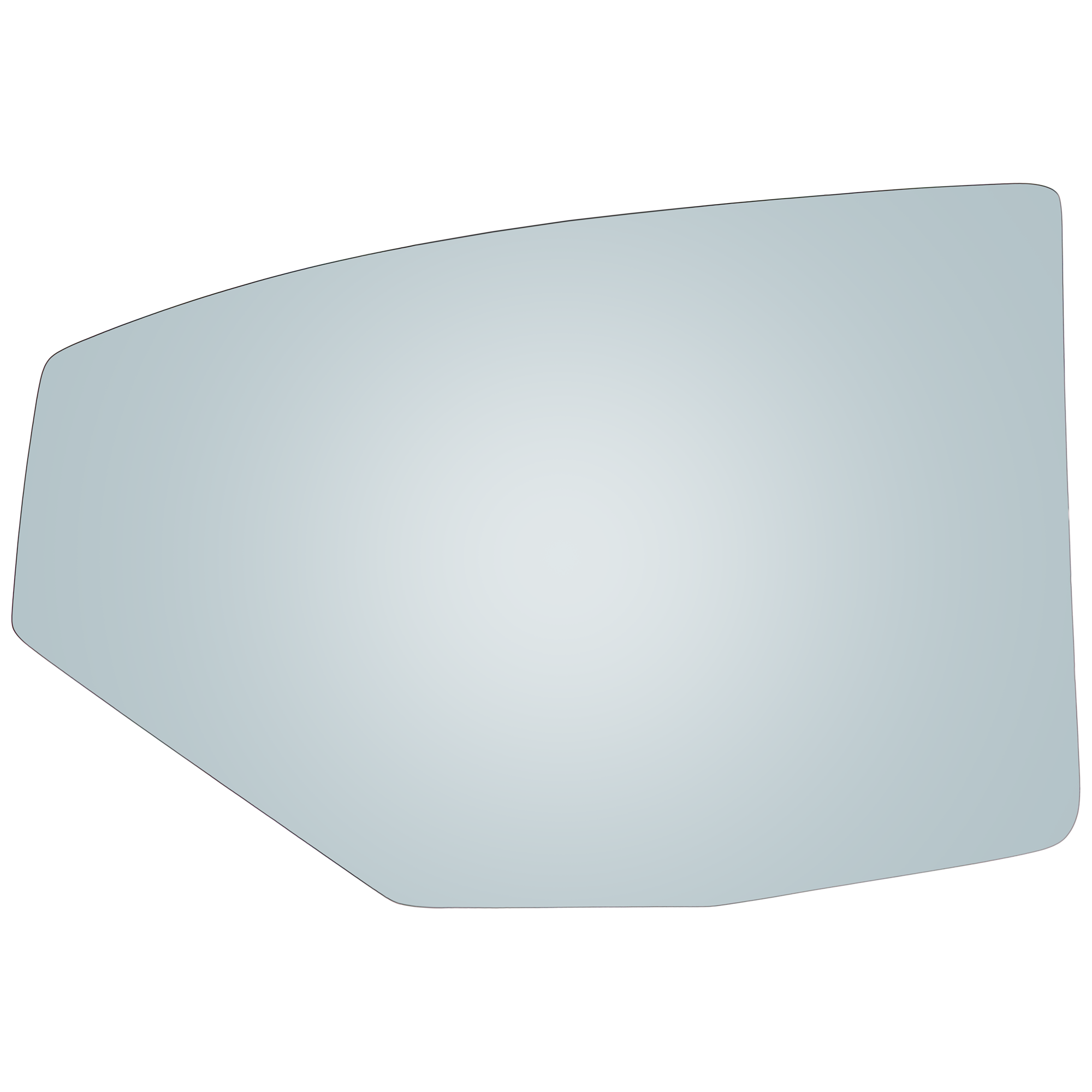 AM DODGE CHARGER 06-10 REAR DOOR GLASS LH Green Tint w Solar SKU JRD48130006 OEM 5065485AB