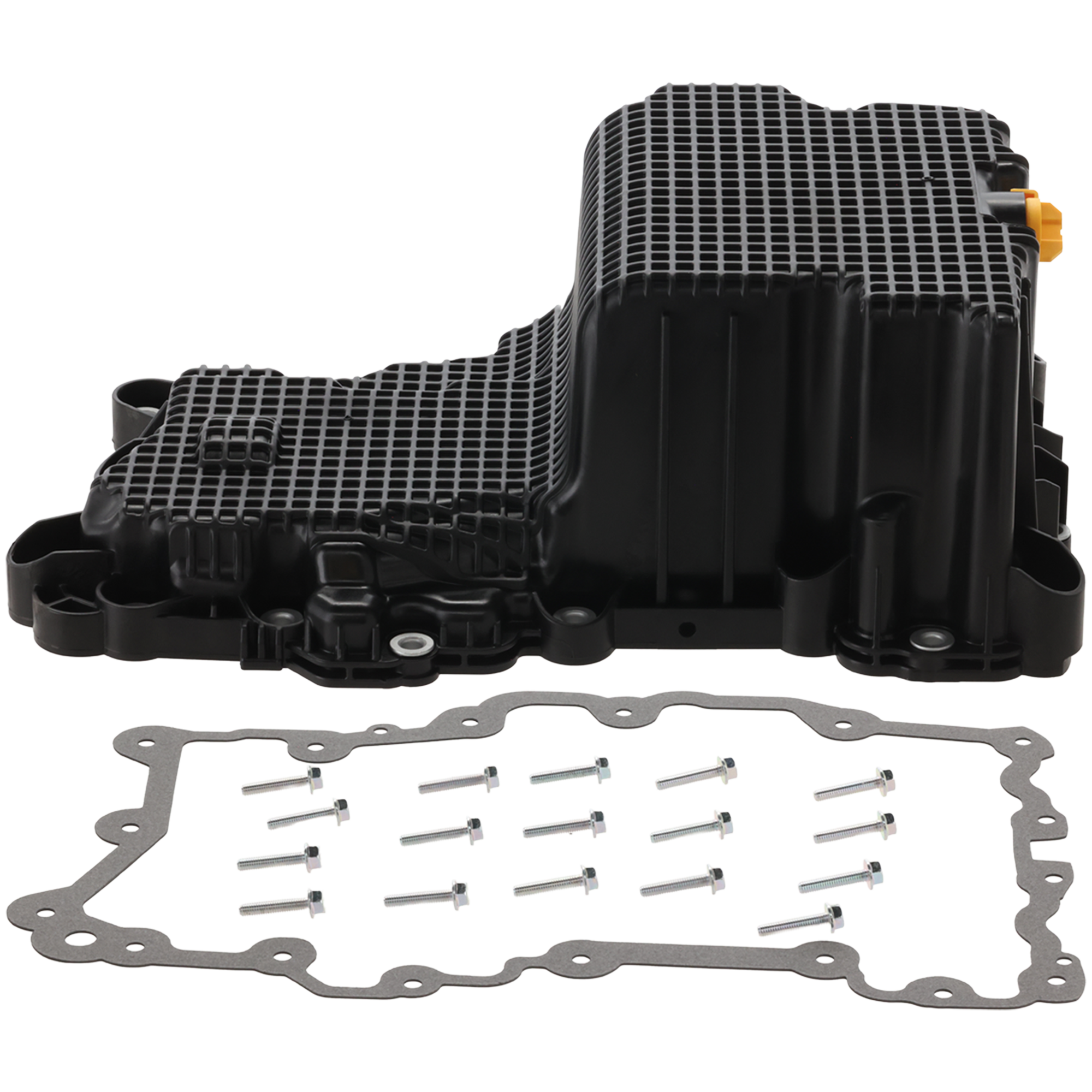 AM F 150-15-17 OIL PAN Iron Black 2.7L Eng. 6 Cyl SKU JRF31130018 OEM FL3Z6675A FL3Z6675B