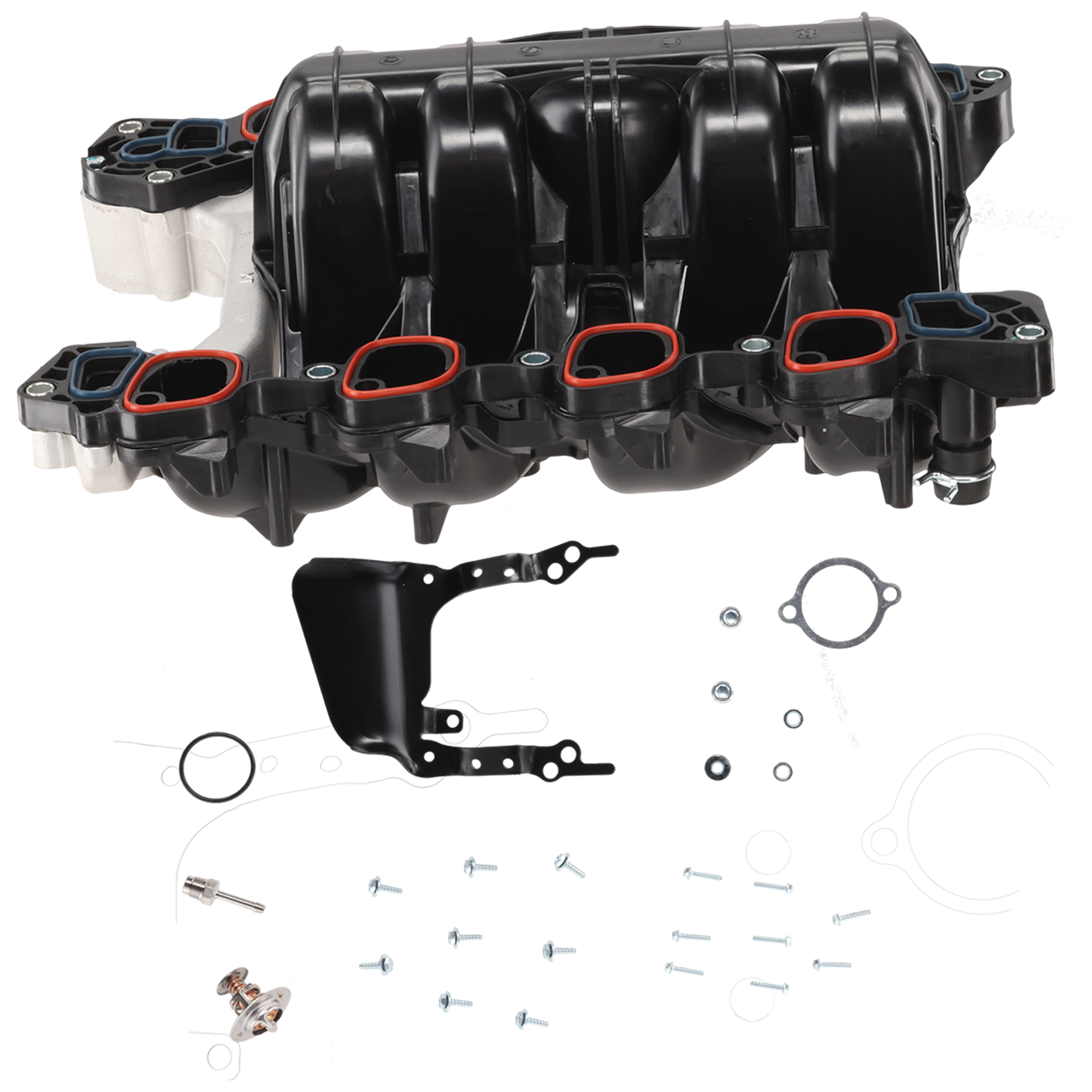 AM EXPLORER MOUNTAINEER 02-05 INTAKE MANIFOLD Upper w Thermostat and Bracket 8 Cyl 4.6L Eng. SKU JRF31190003 OEM 2L2Z9424A 2L2Z9424AB