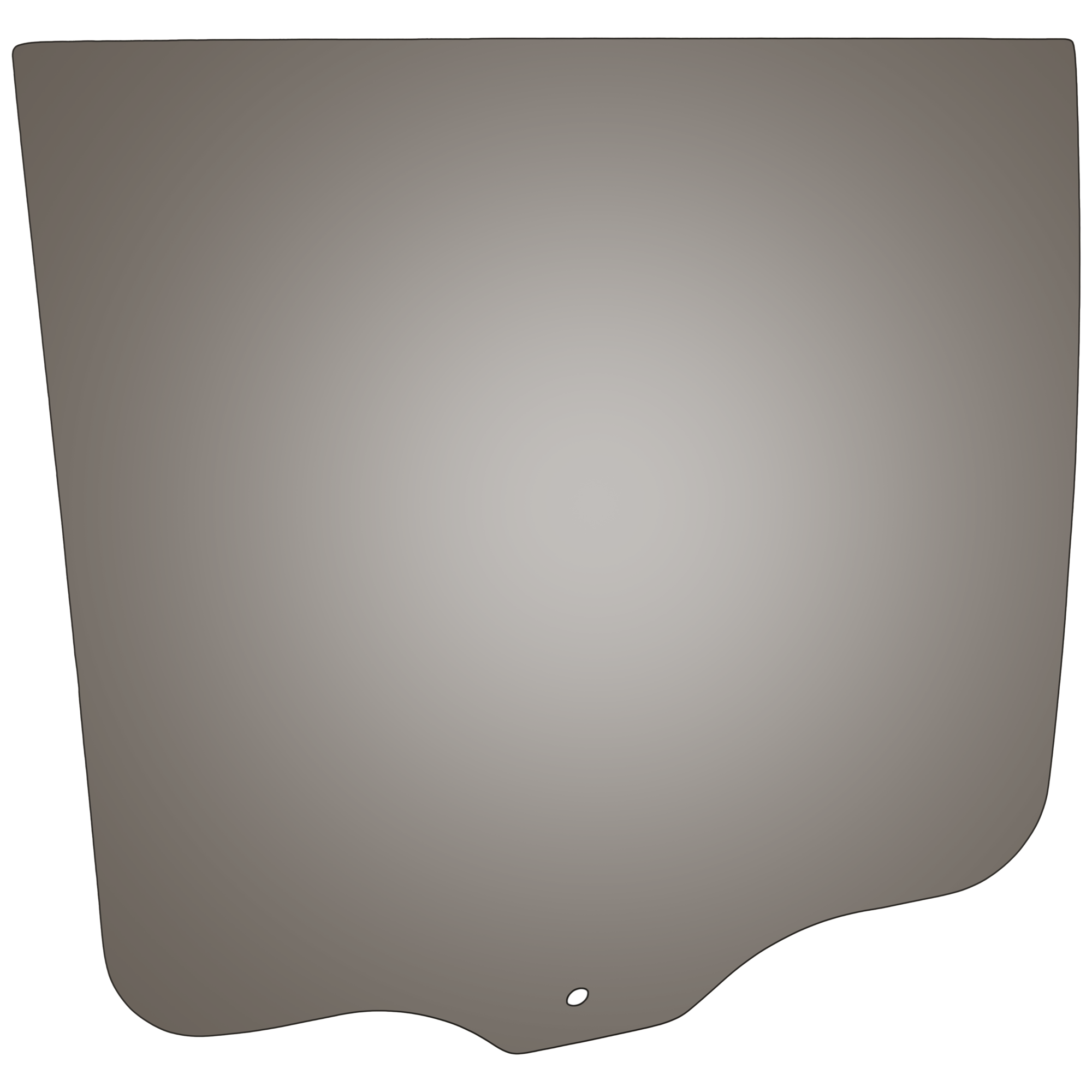 AM FORD EXPEDITION 18-24 REAR DOOR GLASS RH Gray Tint Privacy w Solar SKU JRF48130045 OEM JL1Z7825712A