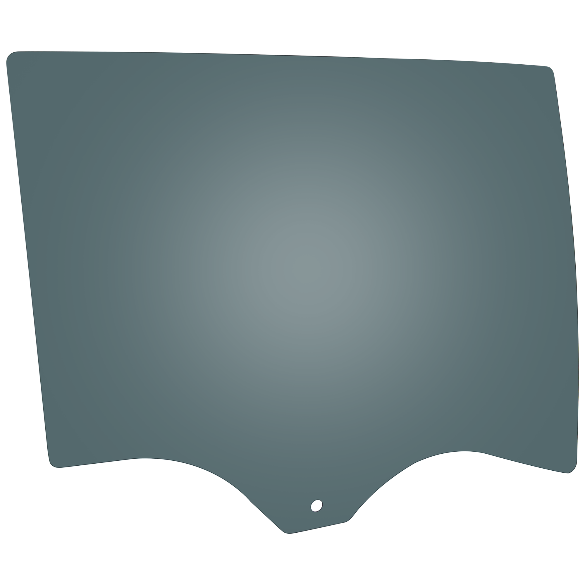 AM GMC TERRAIN 18-24 REAR DOOR GLASS RH Gray Tint Privacy w Solar SKU JRG48130007 OEM 84398665