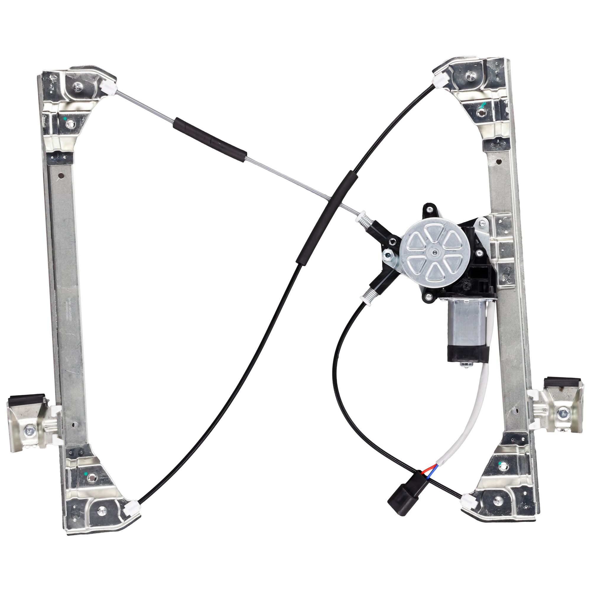 AM H2-03-09 FRONT WINDOW REGULATOR LH Power w Motor SKU JRH46290056 Partslink HU1350102 OEM 10390764