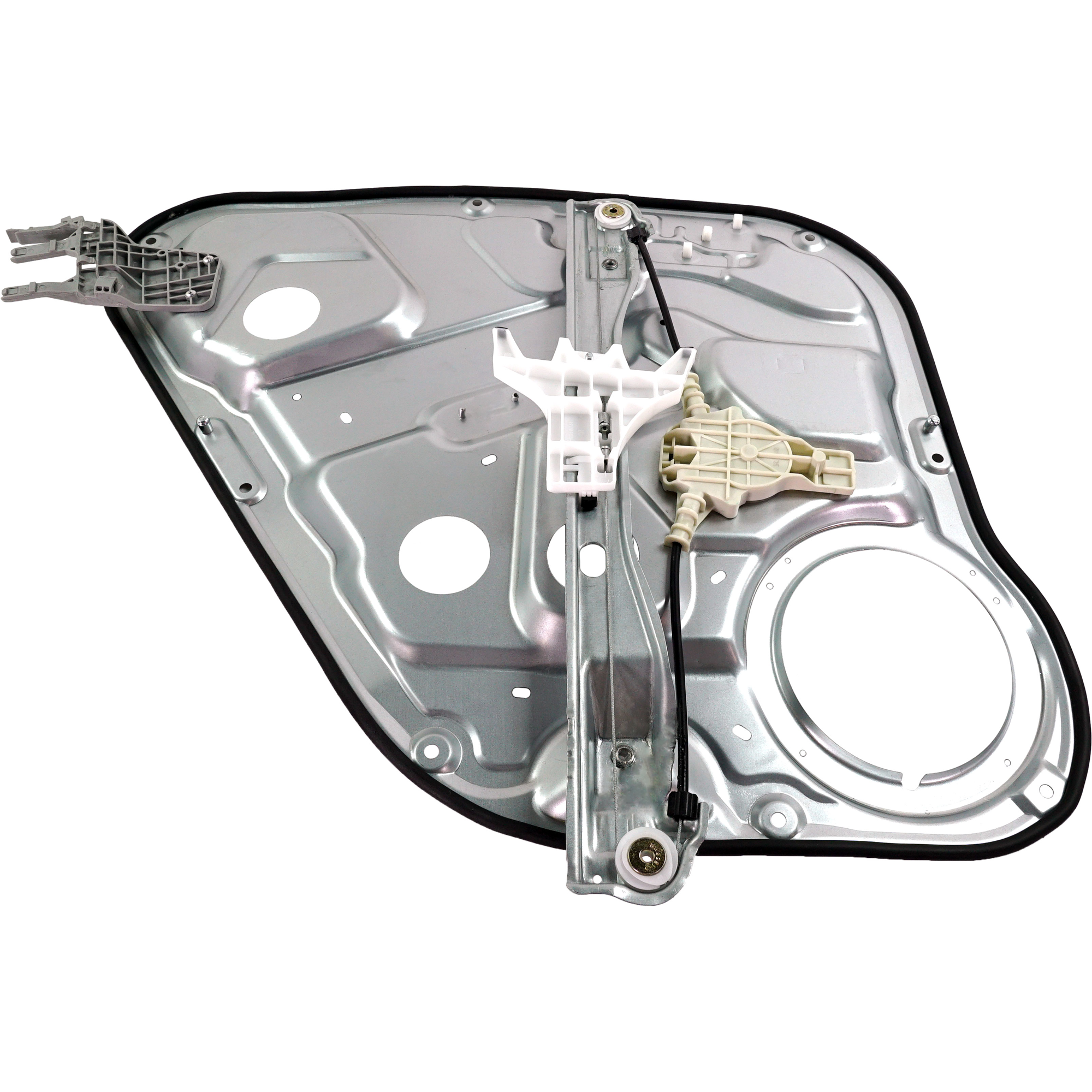 AM SANTA FE 07-09 REAR WINDOW REGULATOR RH Carrier Module Power w o Motor w Panel SKU JRH49170013 OEM 834812B000
