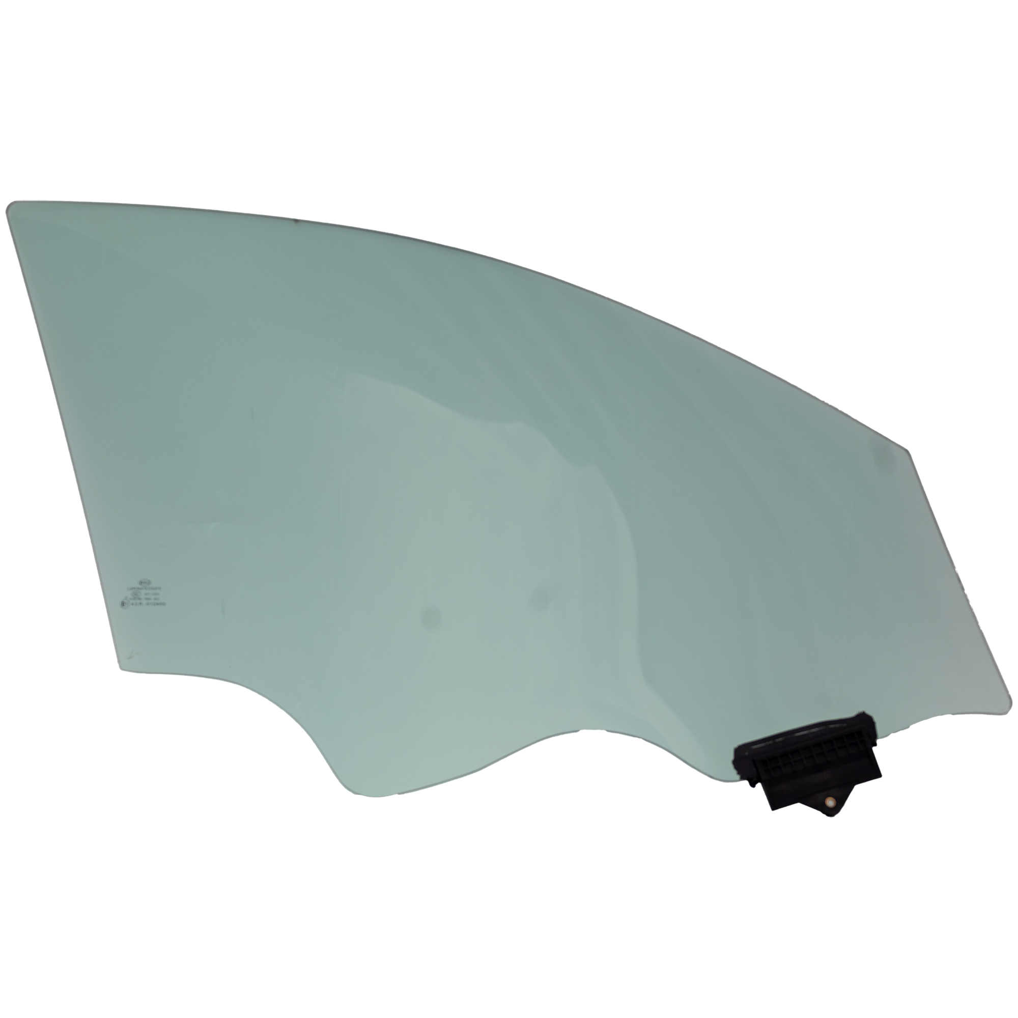 AM OPTIMA 16-20 FRONT DOOR GLASS LH Green Tint USA Built Vehicle w Solar Clip and Acoustic Interlayer SKU JRK48010042 OEM 82410D5030