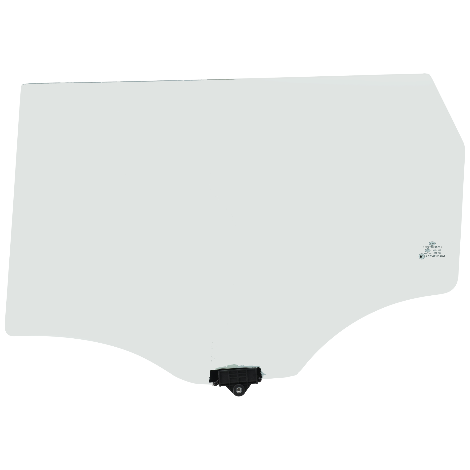 AM KIA SOUL 14-19 REAR DOOR GLASS LH Green Tint w Clip SKU JRK48130020 OEM 83410B2020
