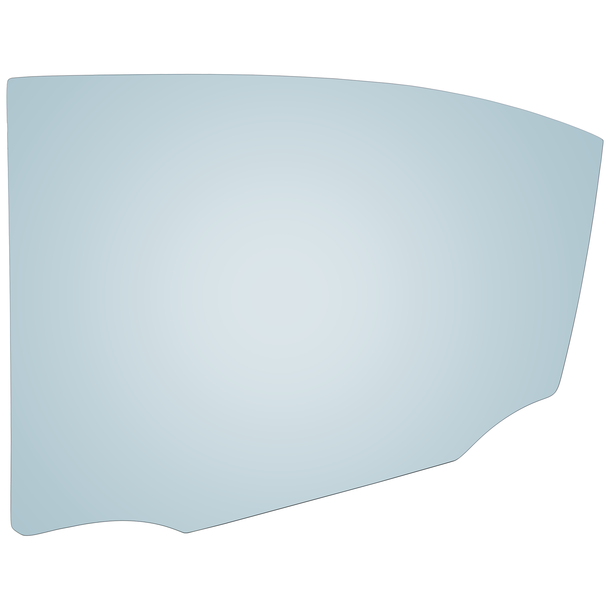 AM LEXUS IS250 IS350-06-13 IS F 08-14 REAR DOOR GLASS LH Green Tint w Solar Sedan SKU JRL48130012 OEM 6811453132