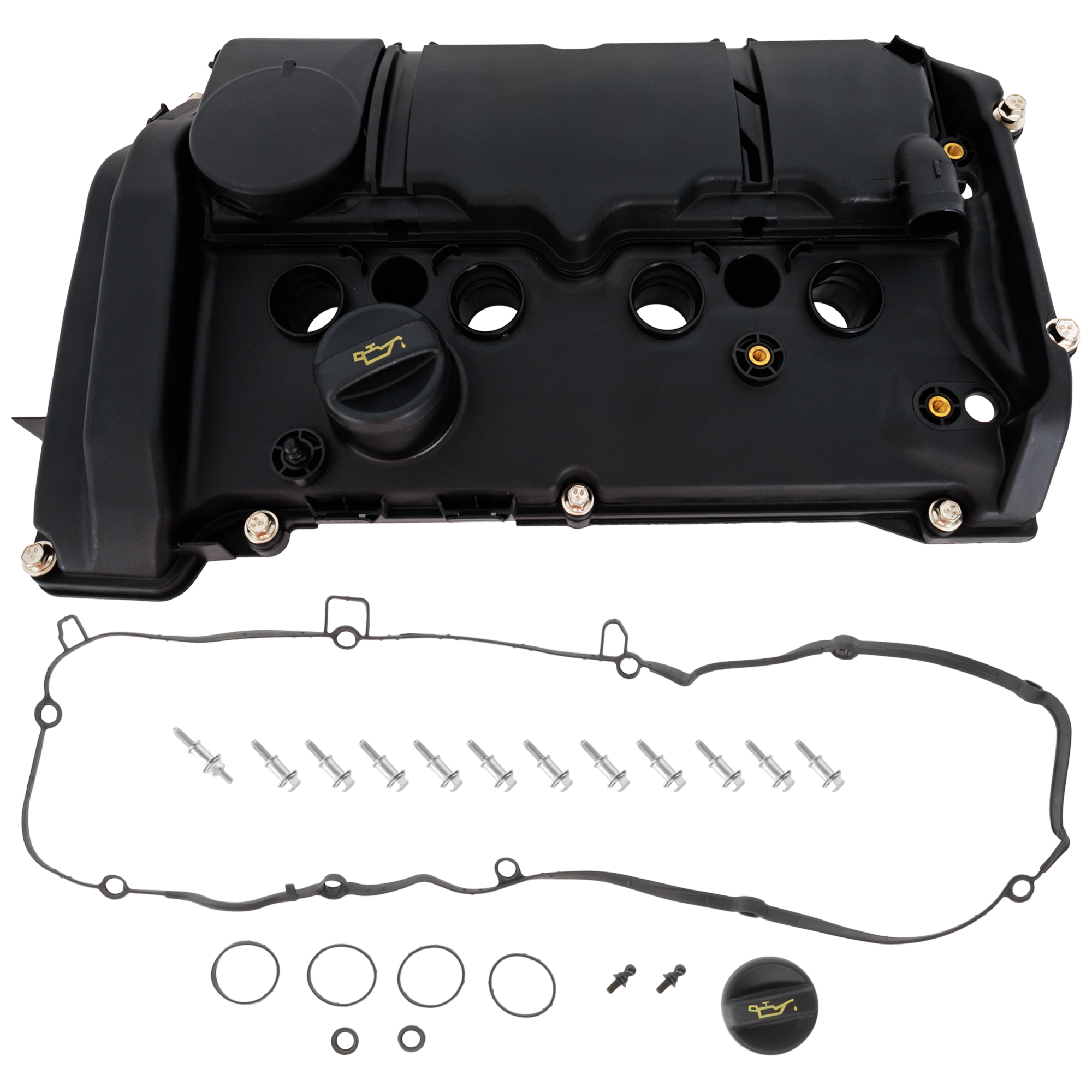 AM COOPER 11-15 COOPER COUNTRYMAN 11-16 VALVE COVER 4 Cyl. 1.6L Eng. w Gasket Bolts and Oil Filter Cap SKU JRM32040005 OEM 11127603390