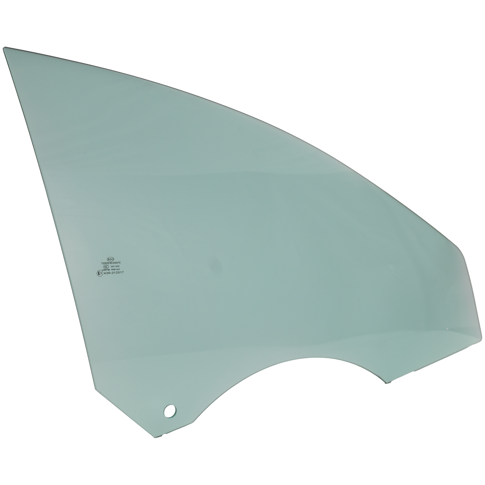 AM CLA250 CLA45 AMG 14-19 FRONT DOOR GLASS RH Green Tint w Solar SKU JRM48010059 OEM 1177250210