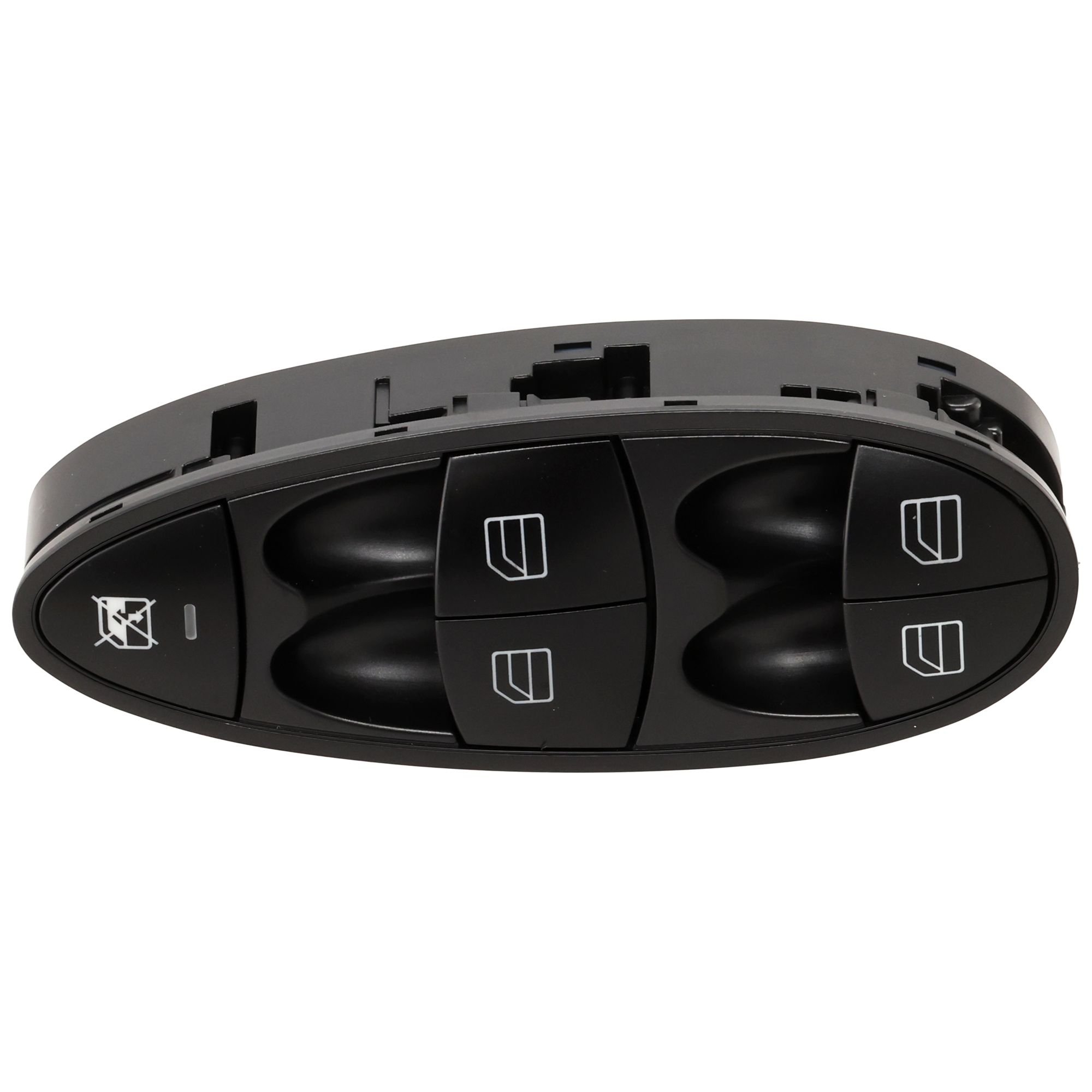 AM E320-04-09 E350-06-09 FRONT WINDOW SWITCH LH Black rim Black Plastic SKU JRM50520014 OEM A2118210058
