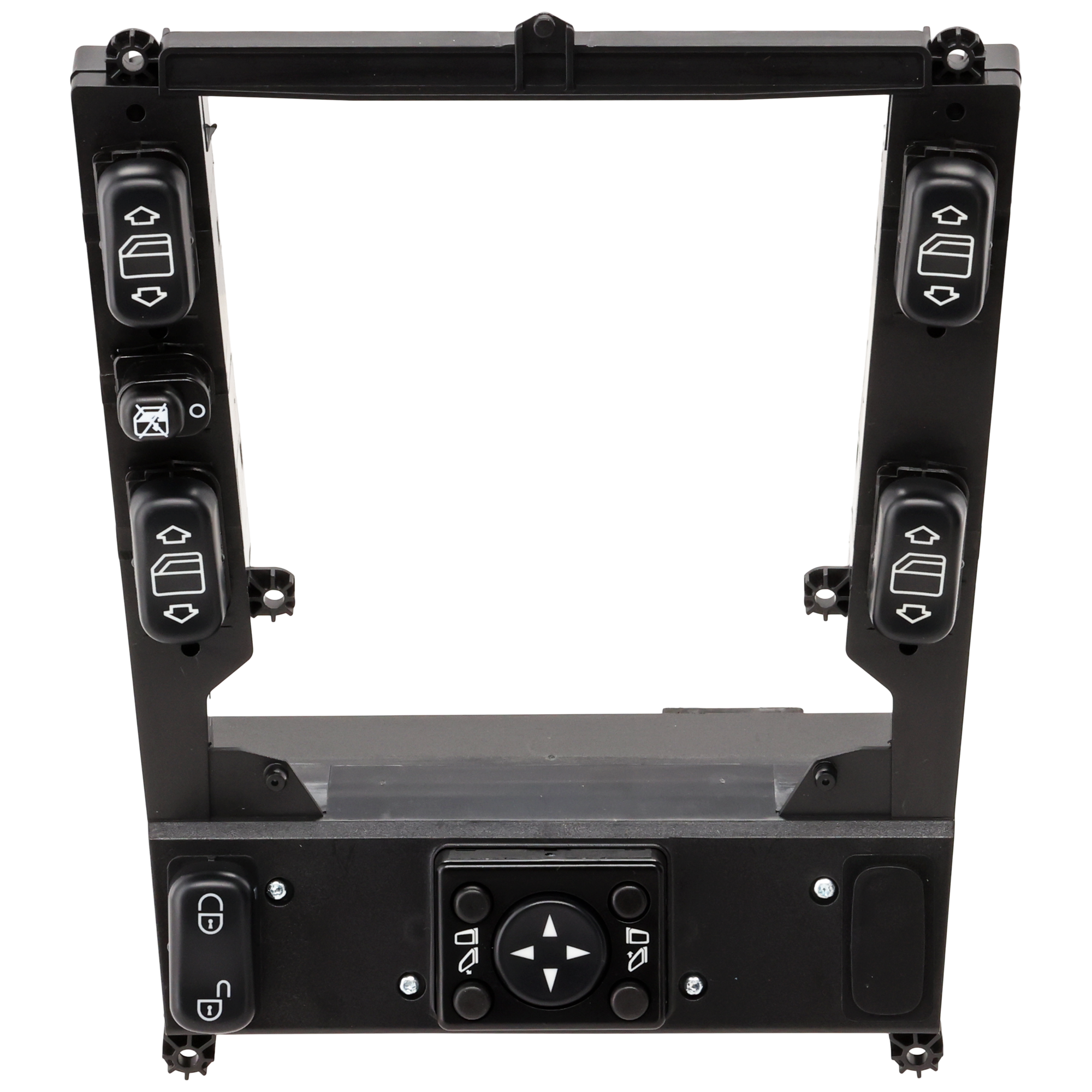AM ML500 ML350-04-05 FRONT WINDOW SWITCH RH=LH Black Plastic SKU JRM50520023 OEM 1638207110