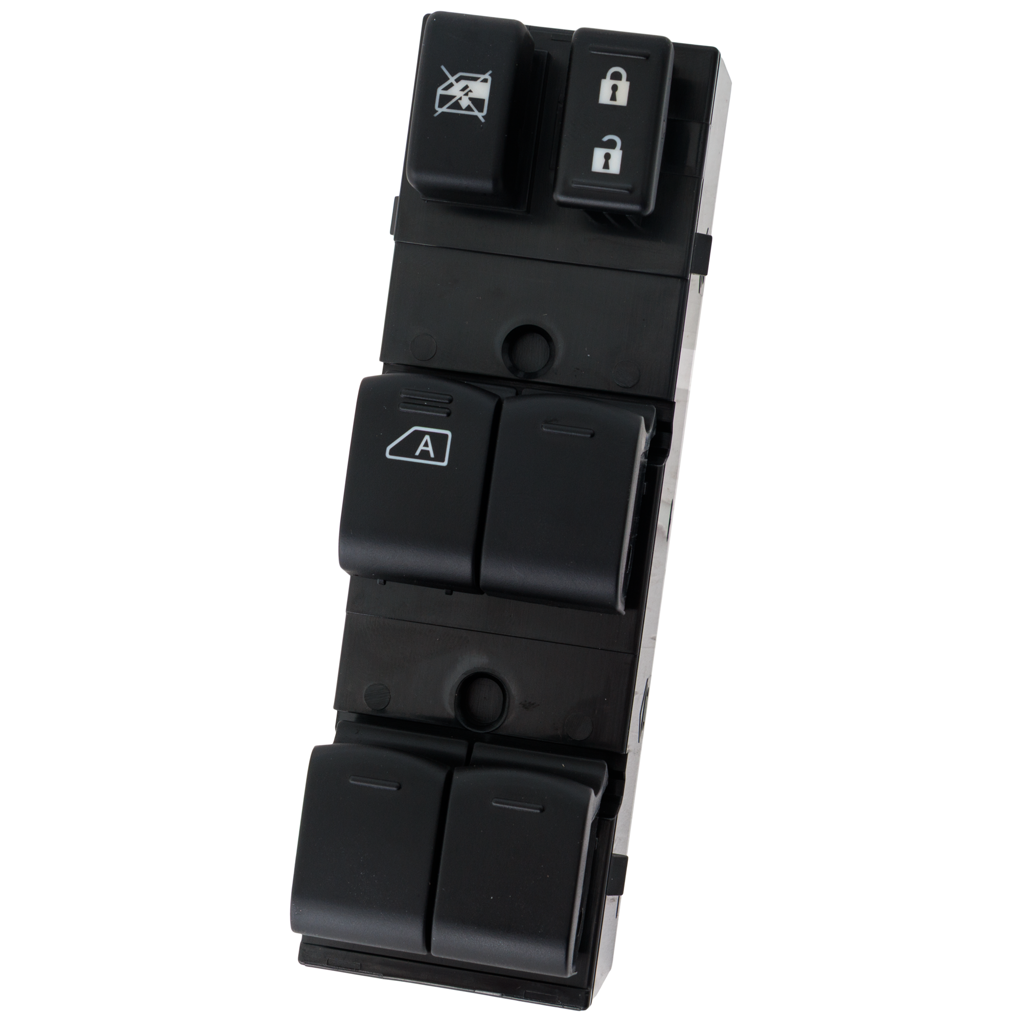 AM ROGUE 08-10 FRONT WINDOW SWITCH LH Black w Auto Down 19 Male Blade type Terminals All Wheel Drive SKU JRN50520024 OEM 25401JM00B