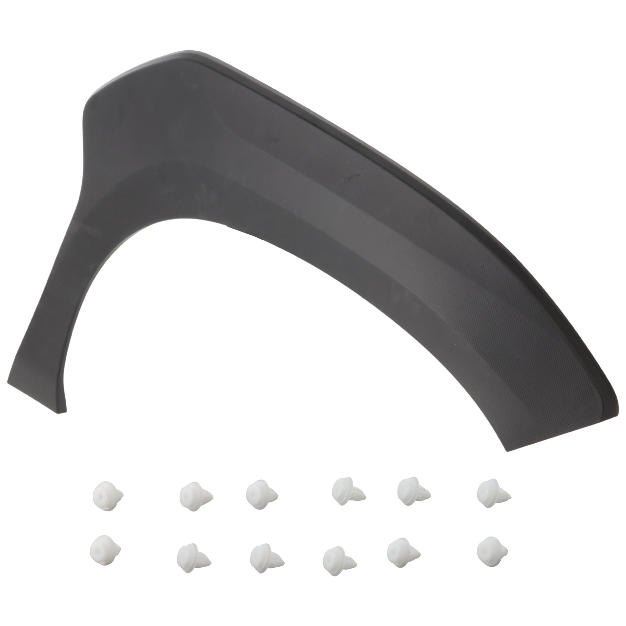 AM CROSSTREK 24-24 FRONT WHEEL OPENING MOLDING RH On Garnish Textured Black Plastic Wilderness Model SKU JS22130001 Partslink SU1291109 OEM 91112FN40B