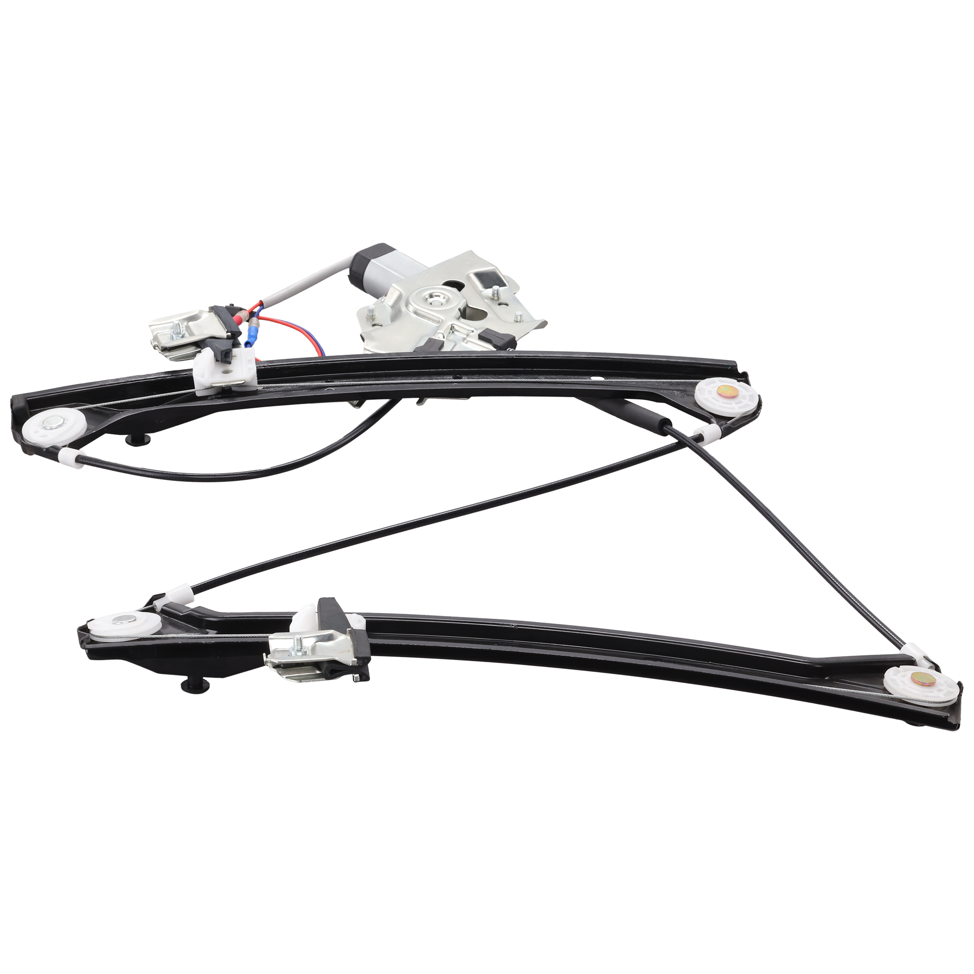 AM SAAB 9-3-03-07 FRONT WINDOW REGULATOR LH Power w Motor w o Finger Protection Sedan Wagon SKU JS462946 OEM 12755683