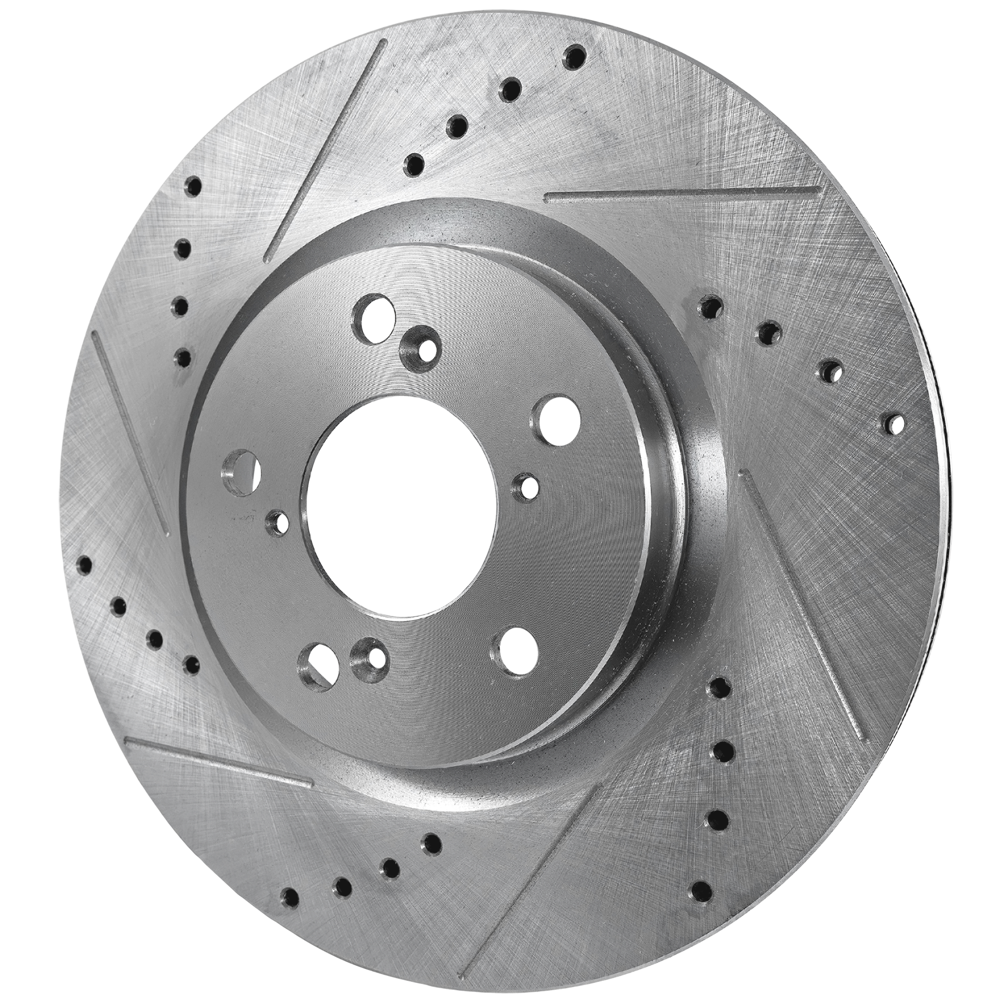 AM TL 09-14 ODYSSEY 11-14 FRONT BRAKE DISC RH=LH Cross drilled and Slotted Vented 5 Lugs SKU JSTPA27110001DRS OEM 31538-44697-0833635-900832-600