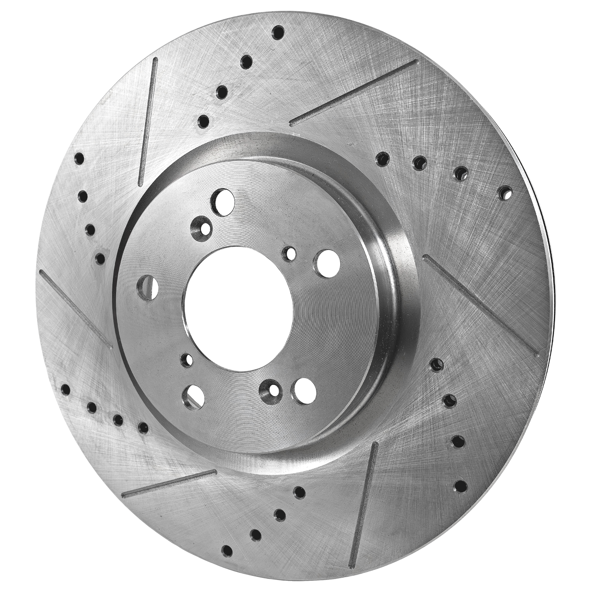 AM MDX 07-13 RLX 14-20 FRONT BRAKE DISC RH=LH Cross drilled and Slotted SKU JSTPA27110028DRS OEM 31468-44605-0833322-900530-600