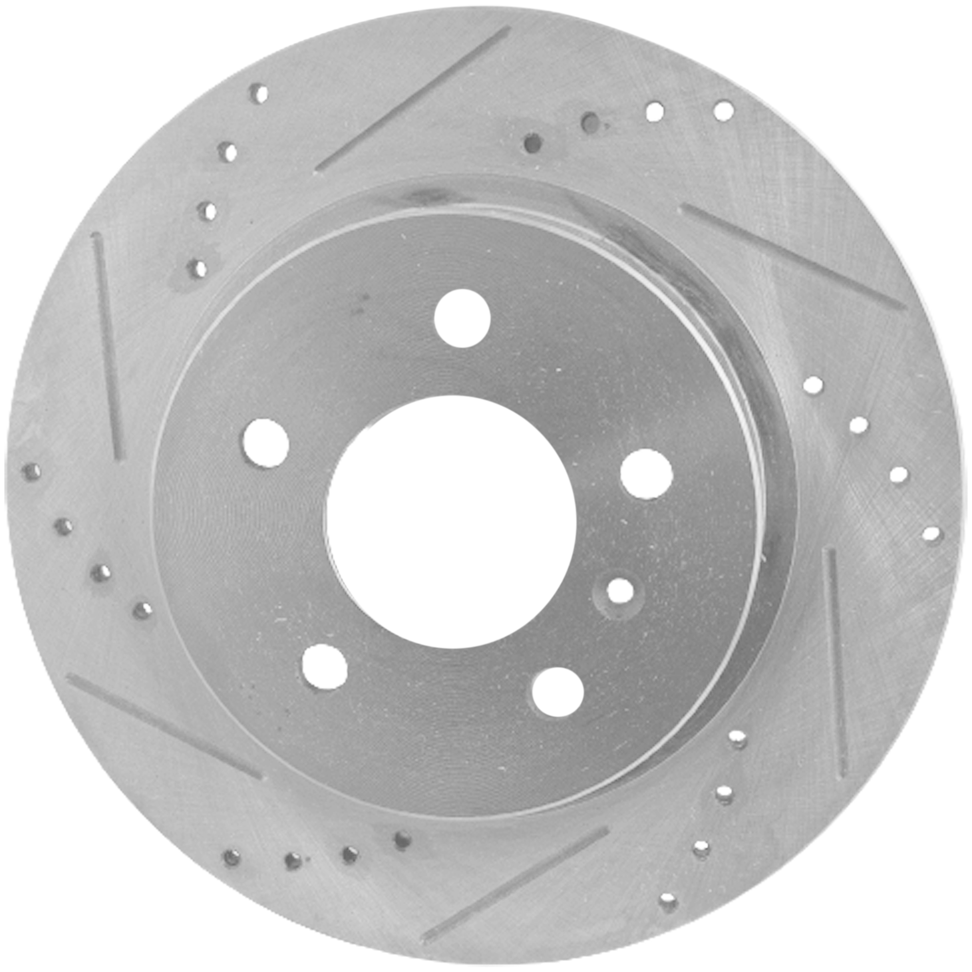 AM LUCERNE DTS 06-11 REAR BRAKE DISC RH=LH Cross drilled and Slotted Solid 5 Lugs SKU JSTPB27110047DRS OEM 41219-55127-60286-580405-90027