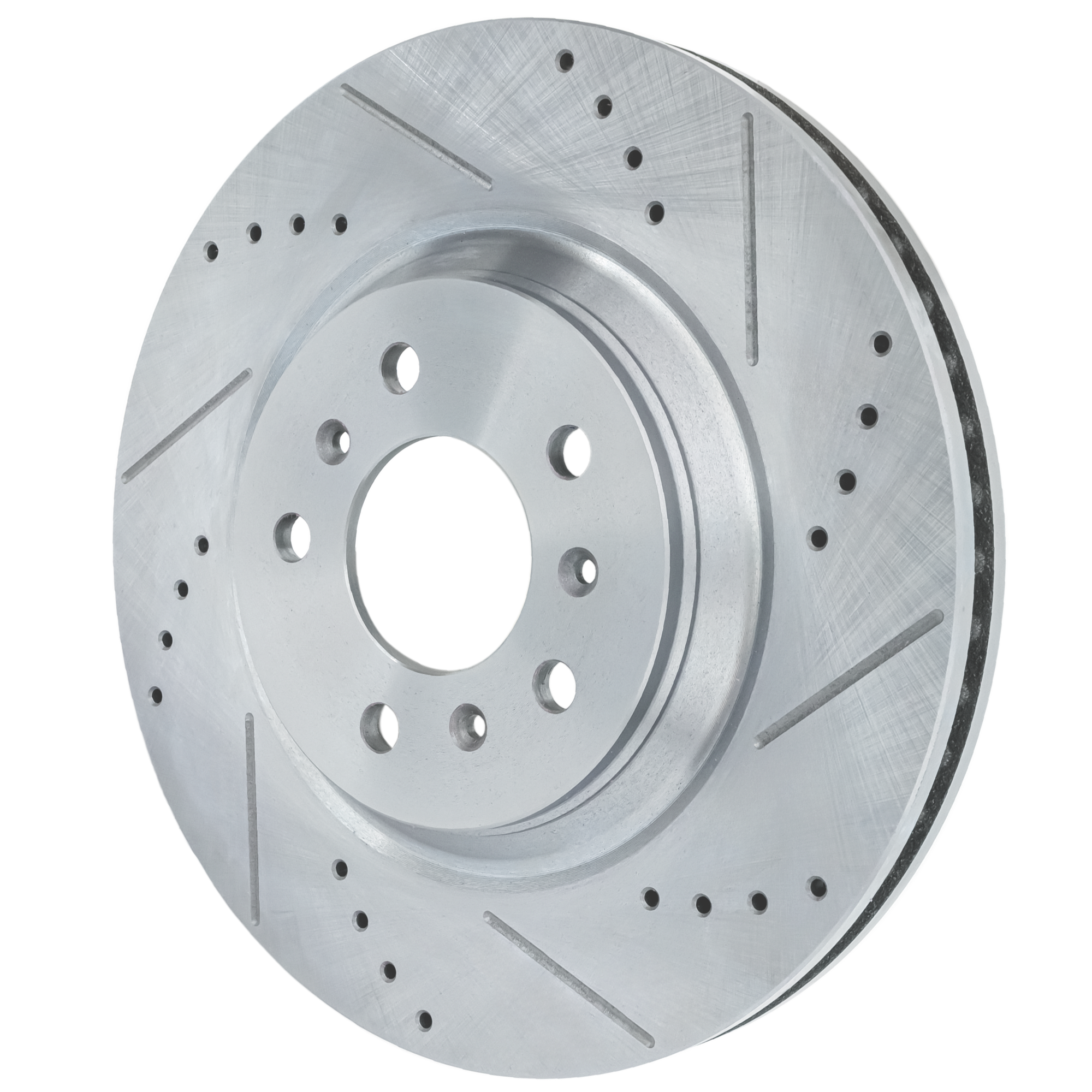 AM LUCERNE 06-11 IMPALA 12-13 IMPALA LIMITED 14-16 FRONT BRAKE DISC RH=LH Cross drilled and Slotted Vented 5 Lugs SKU JSTPB27110048DRS OEM 41217-55124-60421-580387-90038