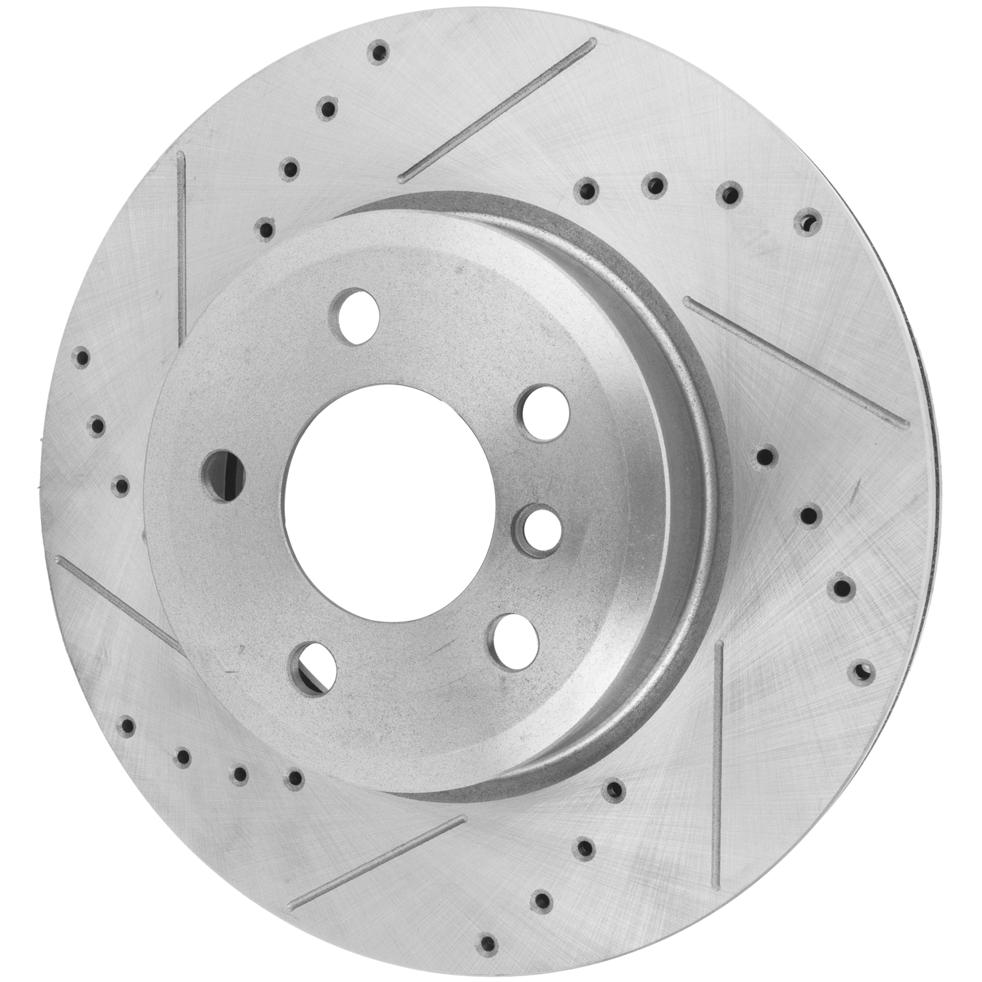 AM X3-04-10 FRONT BRAKE DISC RH=LH Cross drilled and Slotted SKU JSTPB27110057DRS OEM 34284-45410-900556-980397-6003