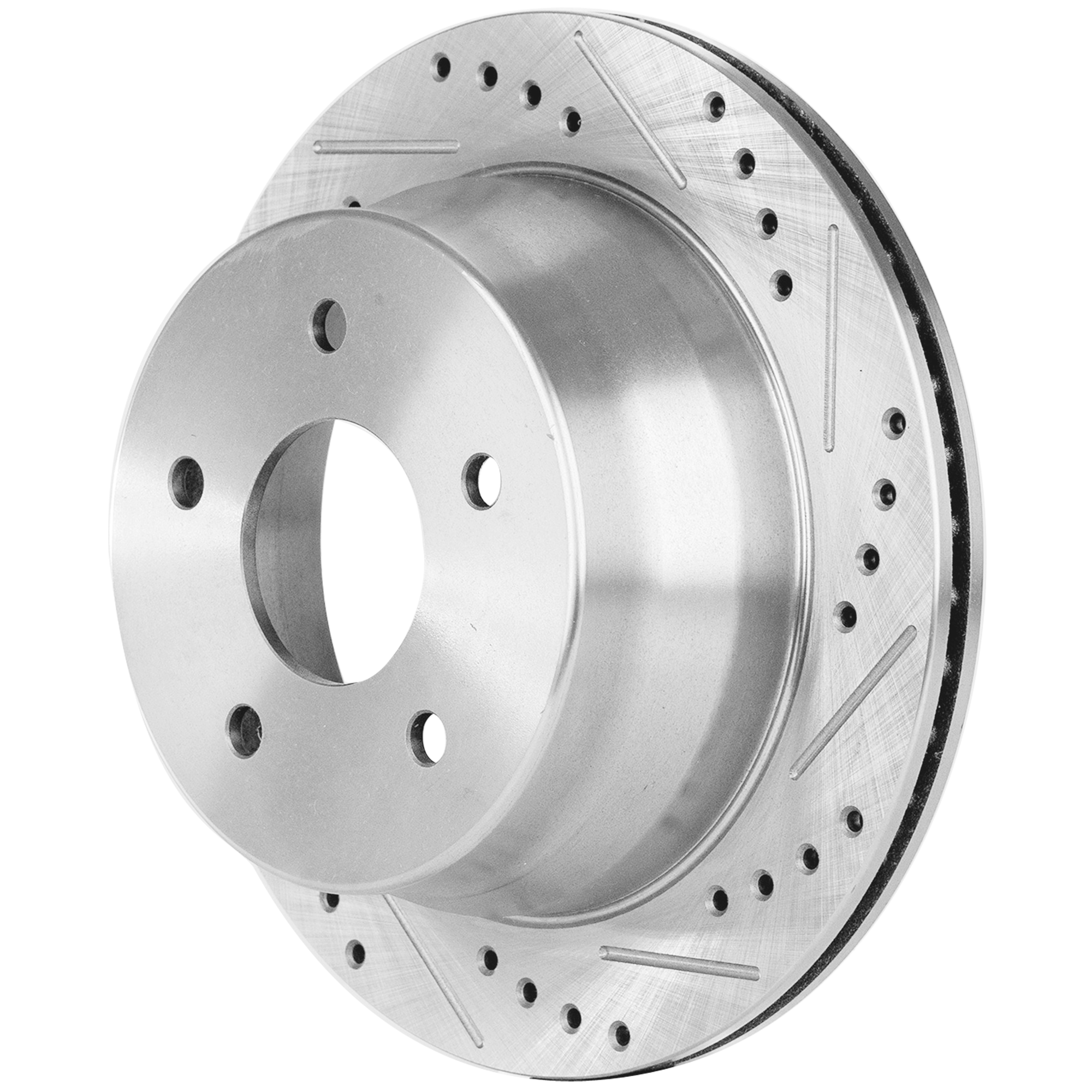 AM BLAZER JIMMY 97-05 S10-08-04 SONOMA 08-03 BRAVADA 97-01 REAR BRAKE DISC RH=LH Cross drilled and Slotted SKU JSTPC27110009DRS OEM 19924-55038-56707-65990-101705