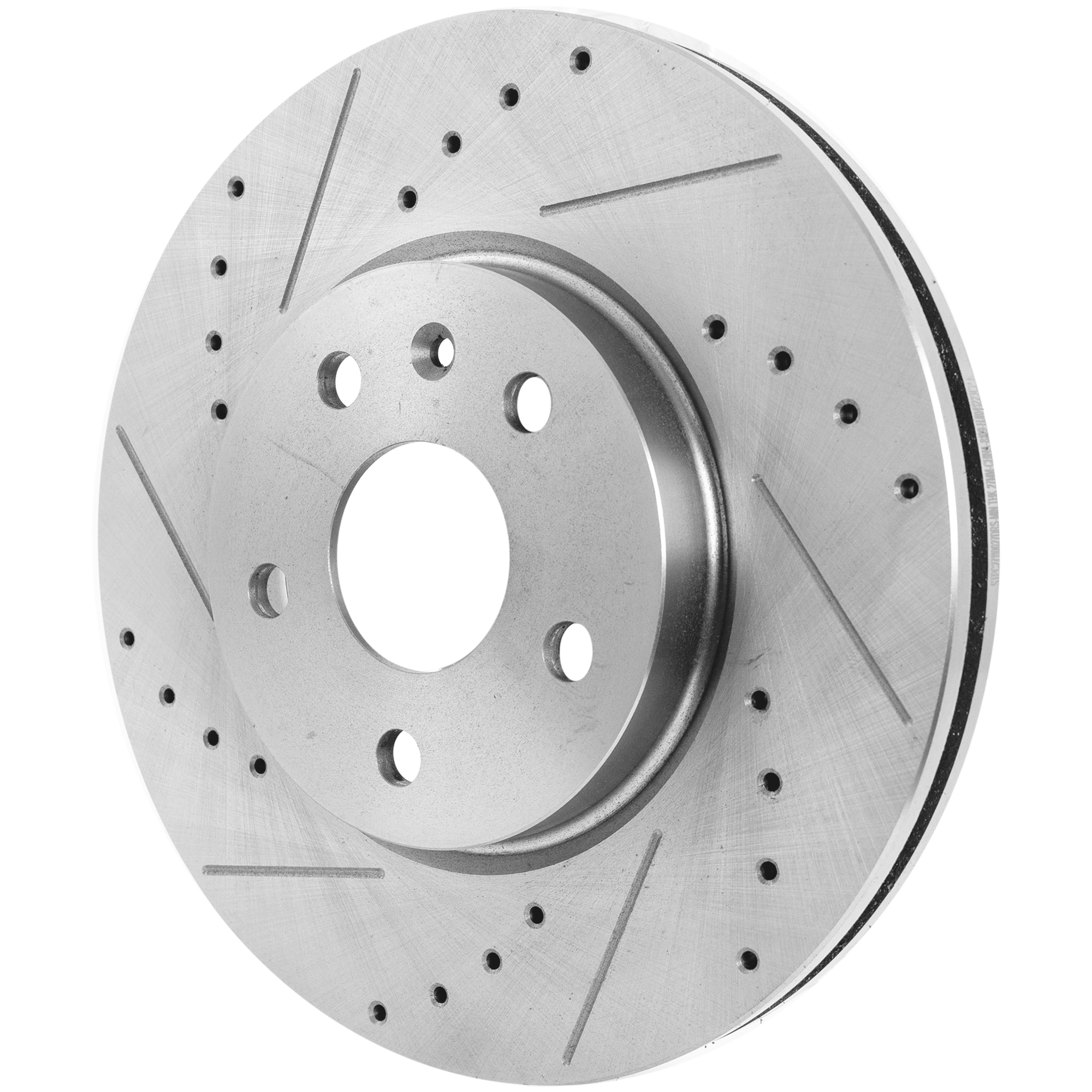 AM CAMARO 10-15 IMPALA 14-20 FRONT BRAKE DISC RH=LH Cross drilled and Slotted SKU JSTPC27110027DRS OEM 41260-55174-493112-850160-8862