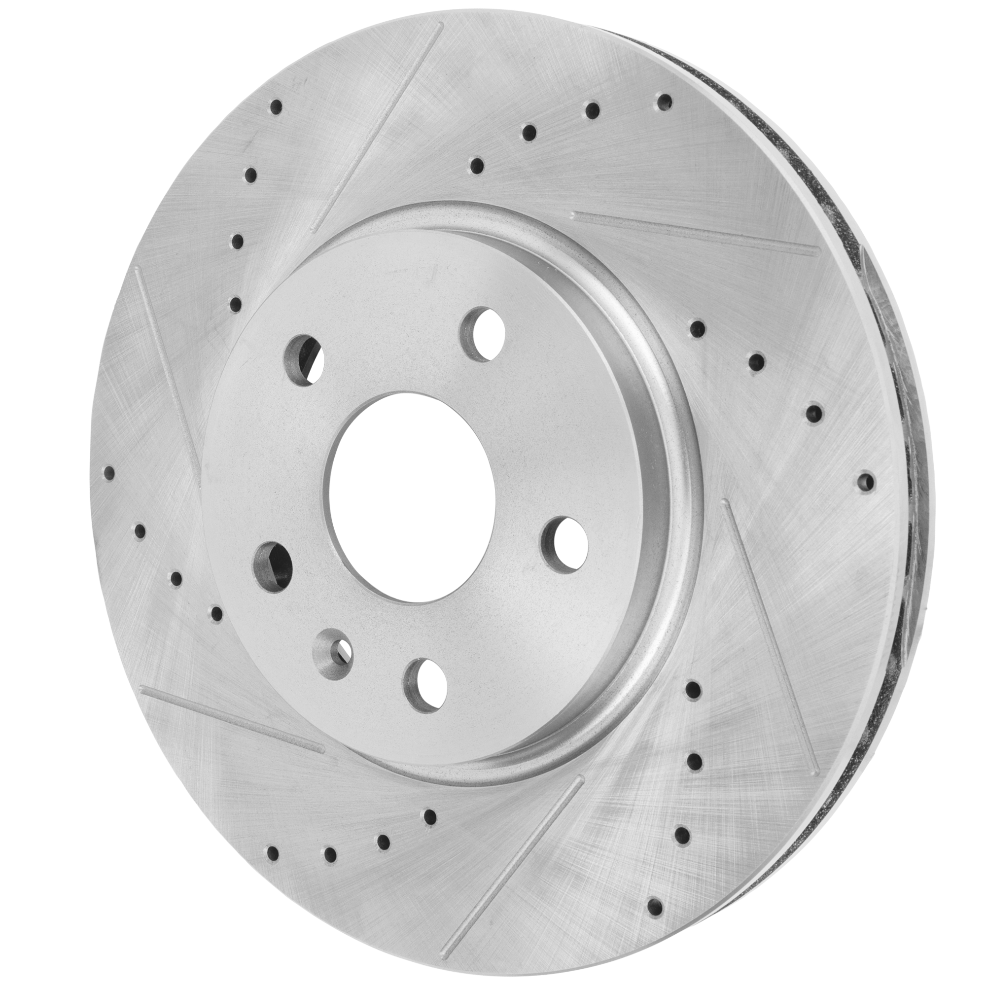 AM CTS 08-14 FRONT BRAKE DISC RH=LH Cross drilled and Slotted SKU JSTPC27110055DRS OEM 41247-55157-850103-900504-6004