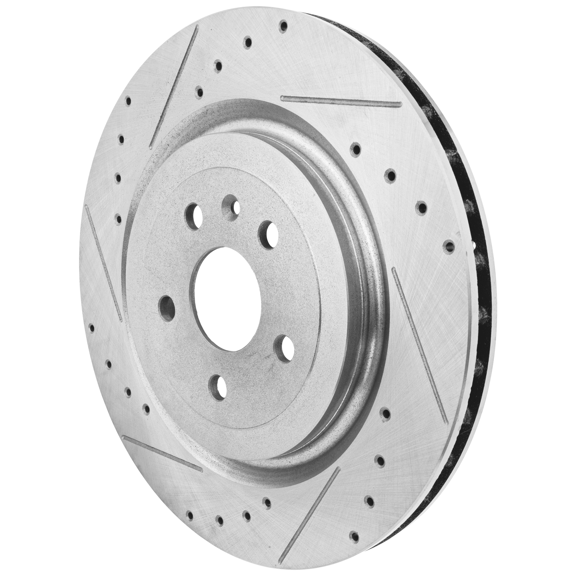 AM CTS 09-19 CAMARO 10-20 REAR BRAKE DISC RH=LH Cross drilled and Slotted SKU JSTPC27110059DRS OEM 41251-55163-493117-850153-9007