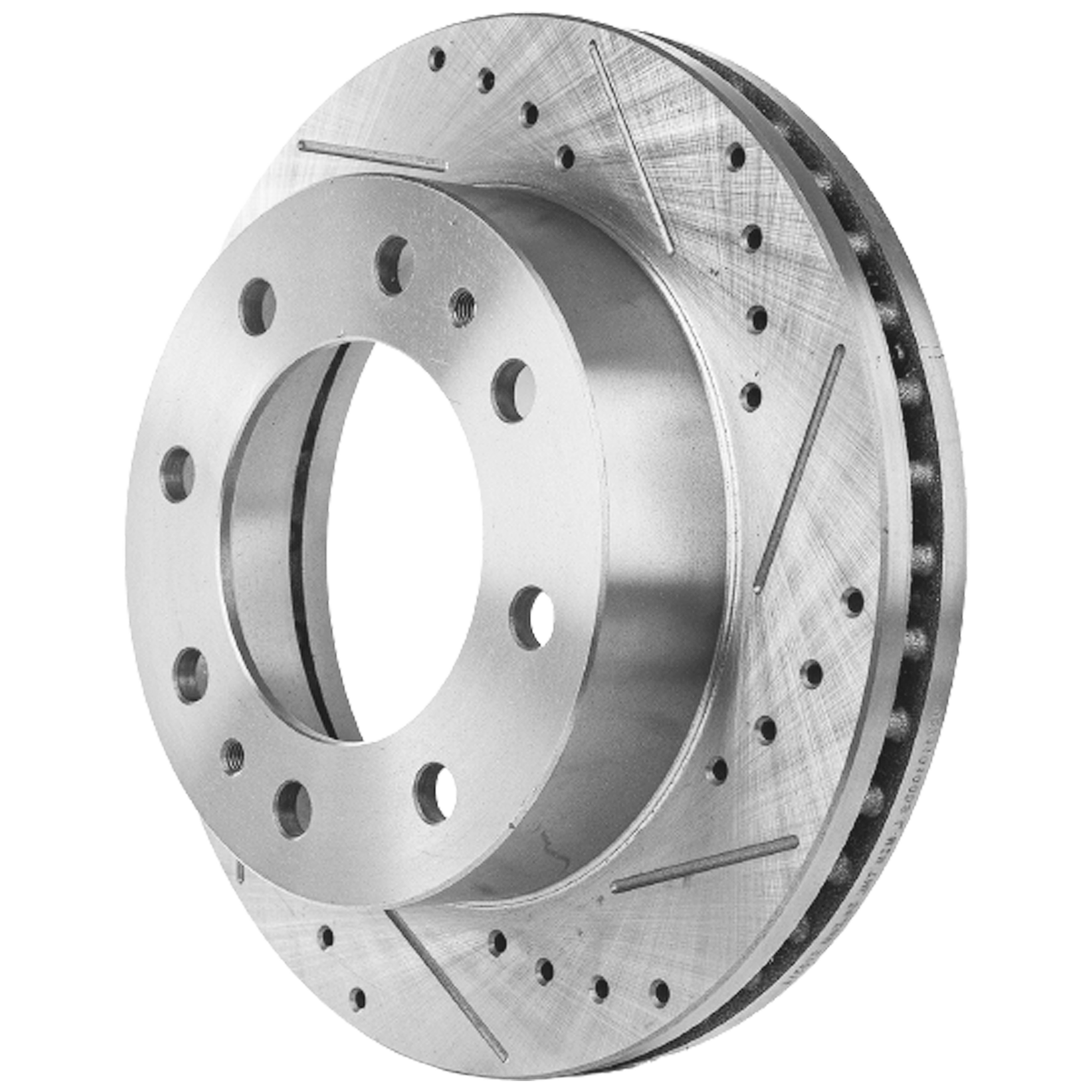 AM SILVERADO SIERRA 99-07 EXPRESS SAVANA VAN 03-20 FRONT BRAKE DISC RH=LH Cross drilled and Slotted Vented 8 Lugs Performance Rotor SKU JSTPC27110100DRS OEM 55056-56829-56999-86829-101421