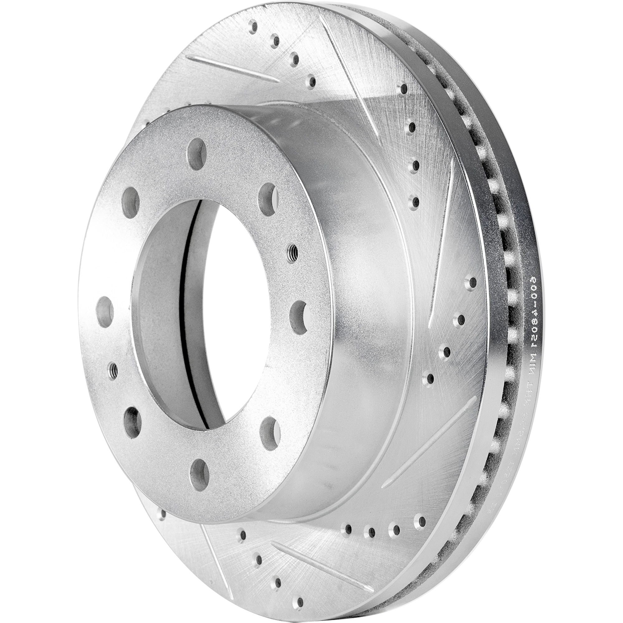 AM SILVERADO SIERRA 01-10 FRONT BRAKE DISC RH=LH Cross drilled and Slotted Vented 8 Lugs SKU JSTPC27110101DRS OEM 55062-55072-145316-145317-4932