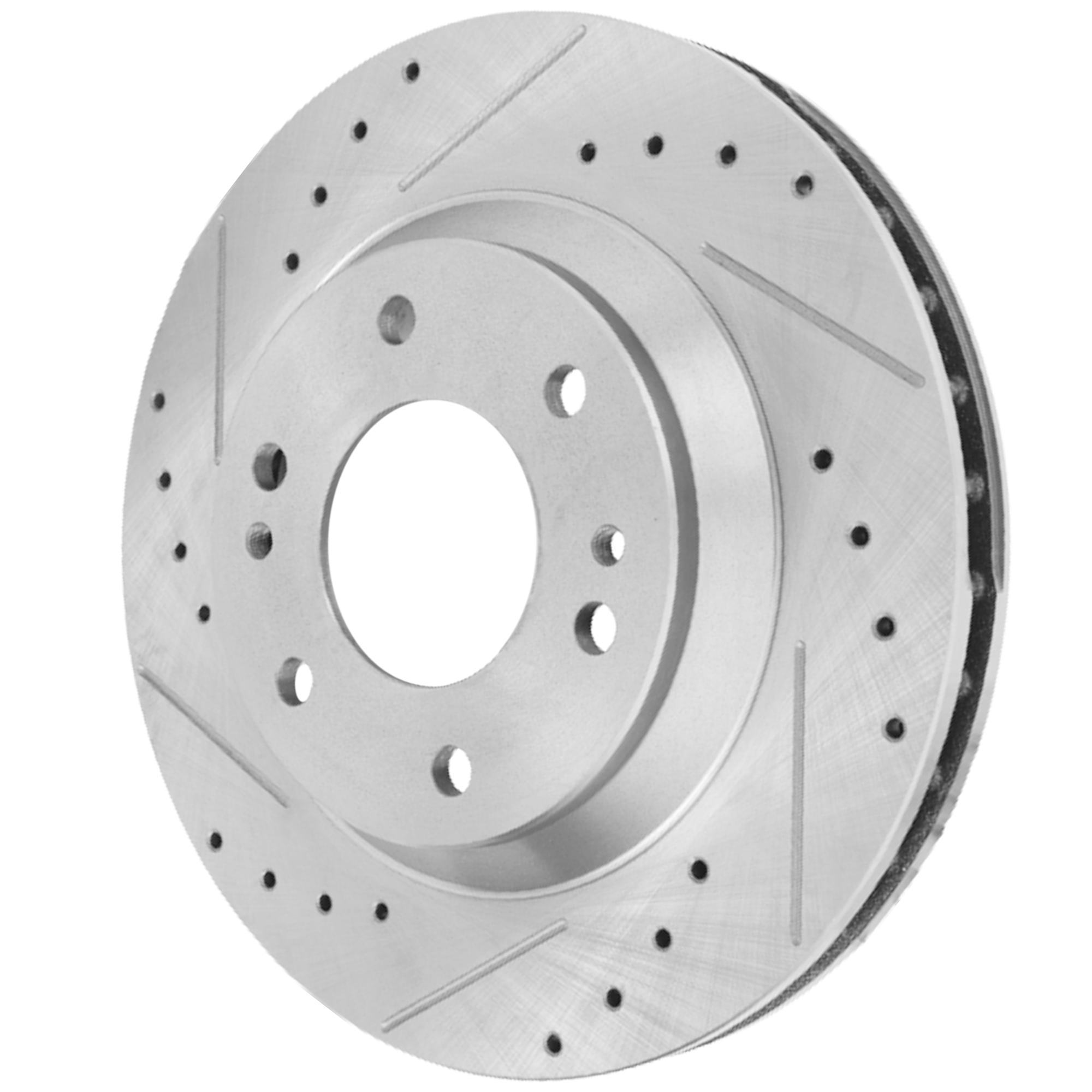 AM RAINIER 04-05 TRAILBLAZER 02-05 ASCENDER 04-06 FRONT BRAKE DISC RH=LH Cross drilled and Slotted Vented 6 Lugs SKU JSTPC27110122DRS OEM 19943-55069-101757-145304-5800