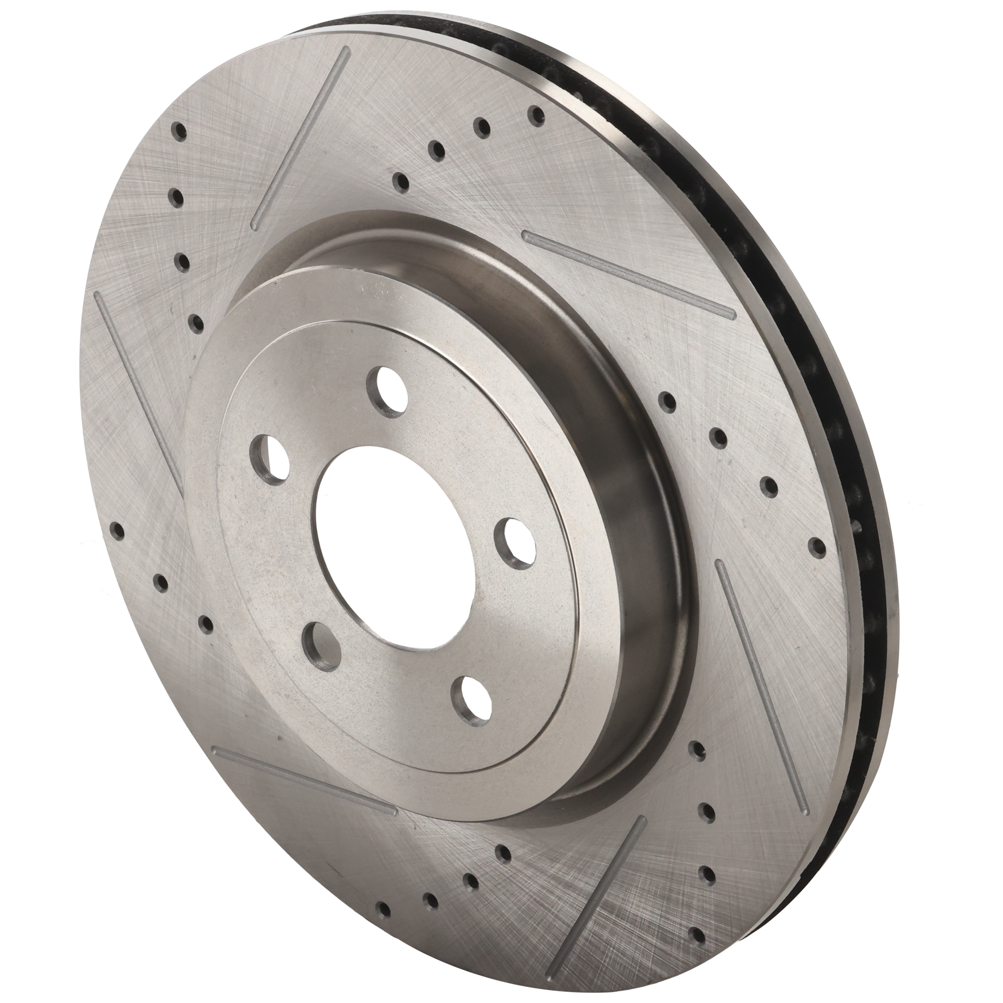 AM CHRYSLER 300-05-22 CHALLENGER 09-22 FRONT BRAKE DISC RH=LH Cross drilled and Slotted SKU JSTPD27110024DRS OEM 43087-53023-63206-780256-90024