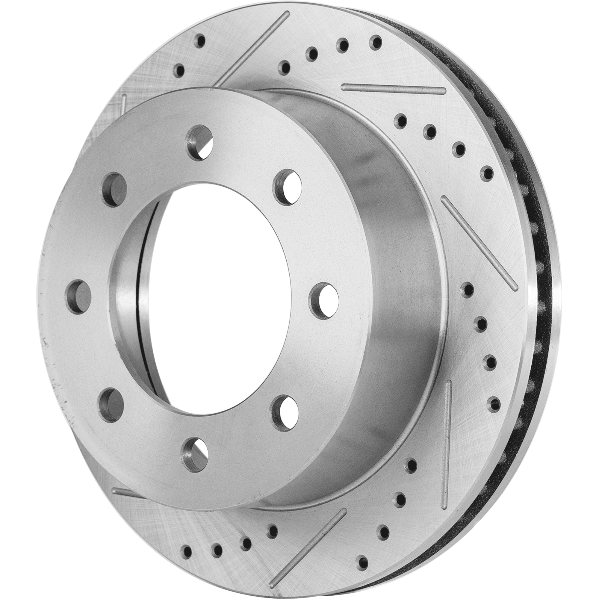 AM RAM 2500-3500 P U 00-02 FRONT BRAKE DISC RH=LH Cross drilled and Slotted SKU JSTPD27110040DRS OEM 5393-19909-76920-103159-145283