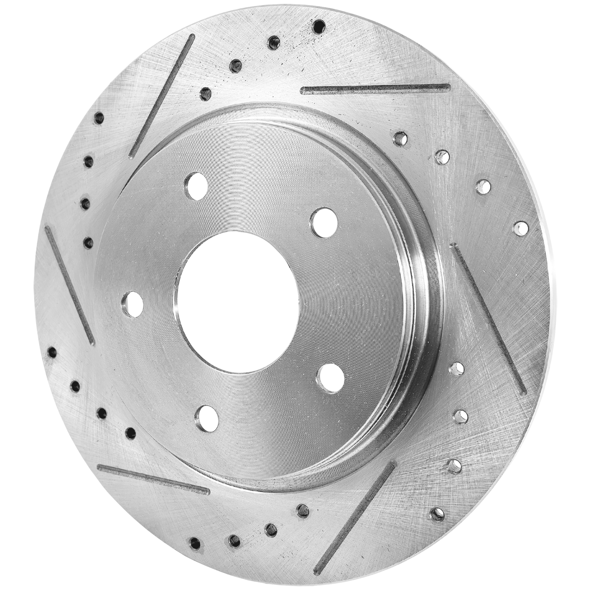 AM GRAND CARAVAN TOWN COUNTRY 08-16 REAR BRAKE DISC RH=LH Cross drilled and Slotted Solid 5 Lugs SKU JSTPD27110054DRS OEM 19302-43167-43538-53050-63052