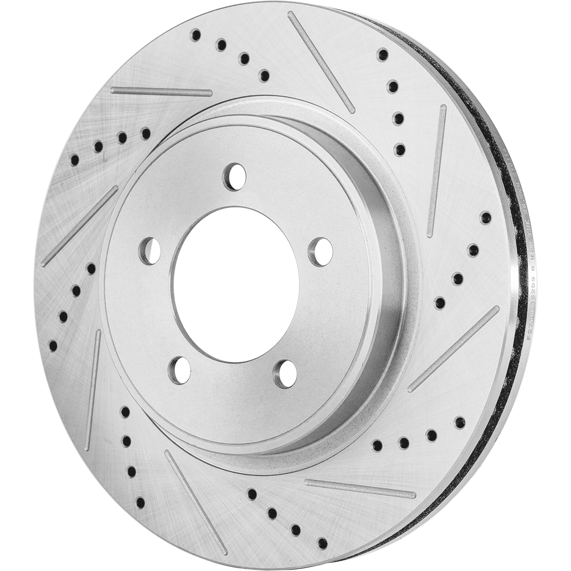 AM EXPLORER MOUNTAINEER 06-10 FRONT BRAKE DISC RH=LH Cross drilled and Slotted Vented 5 Lugs SKU JSTPF27110052DRS OEM 42248-54143-60054203-42248G 42