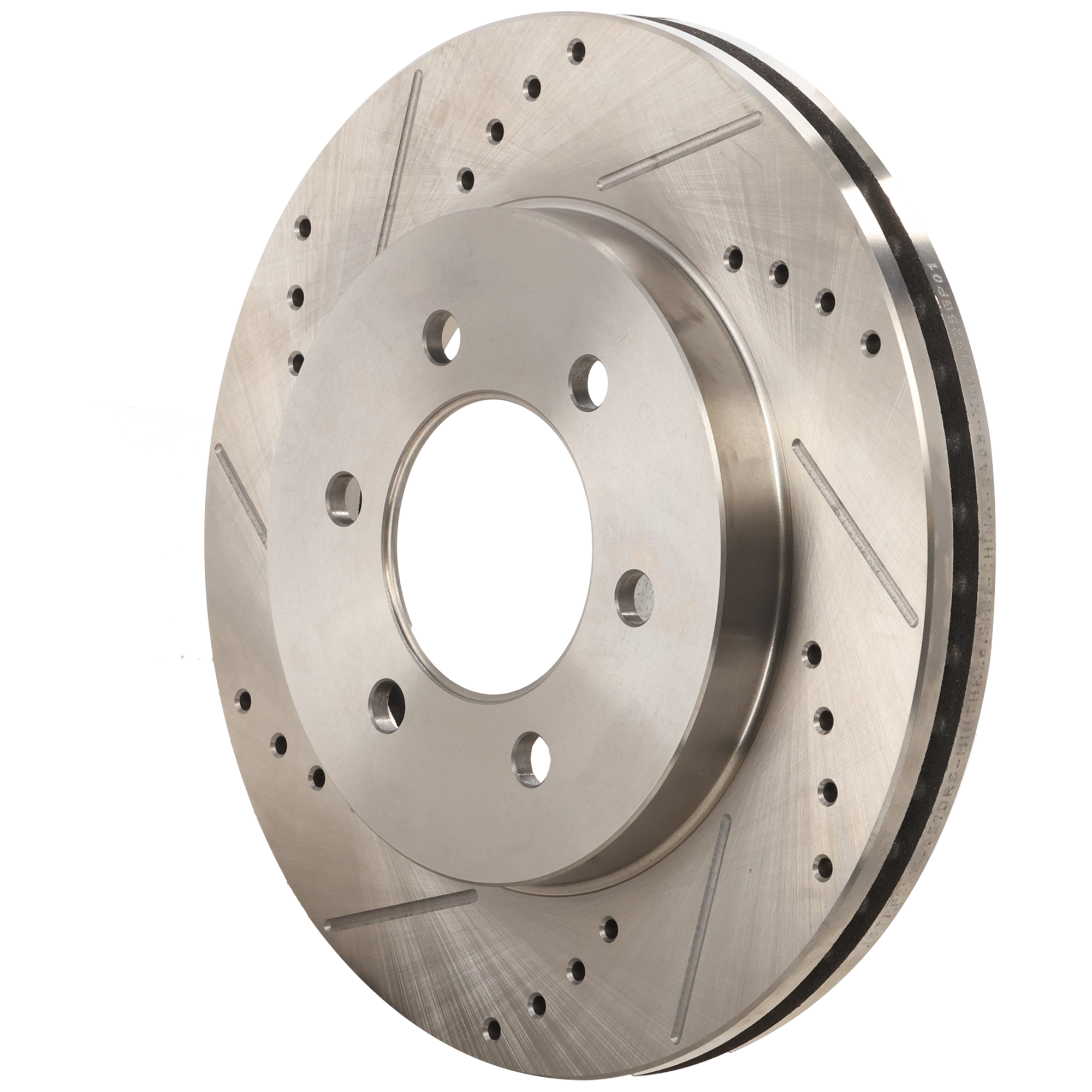 AM F 150-04-08 MARK LT 06-08 FRONT BRAKE DISC RH=LH 6 Lug Cross drilled and Slotted SKU JSTPF27110057DRS