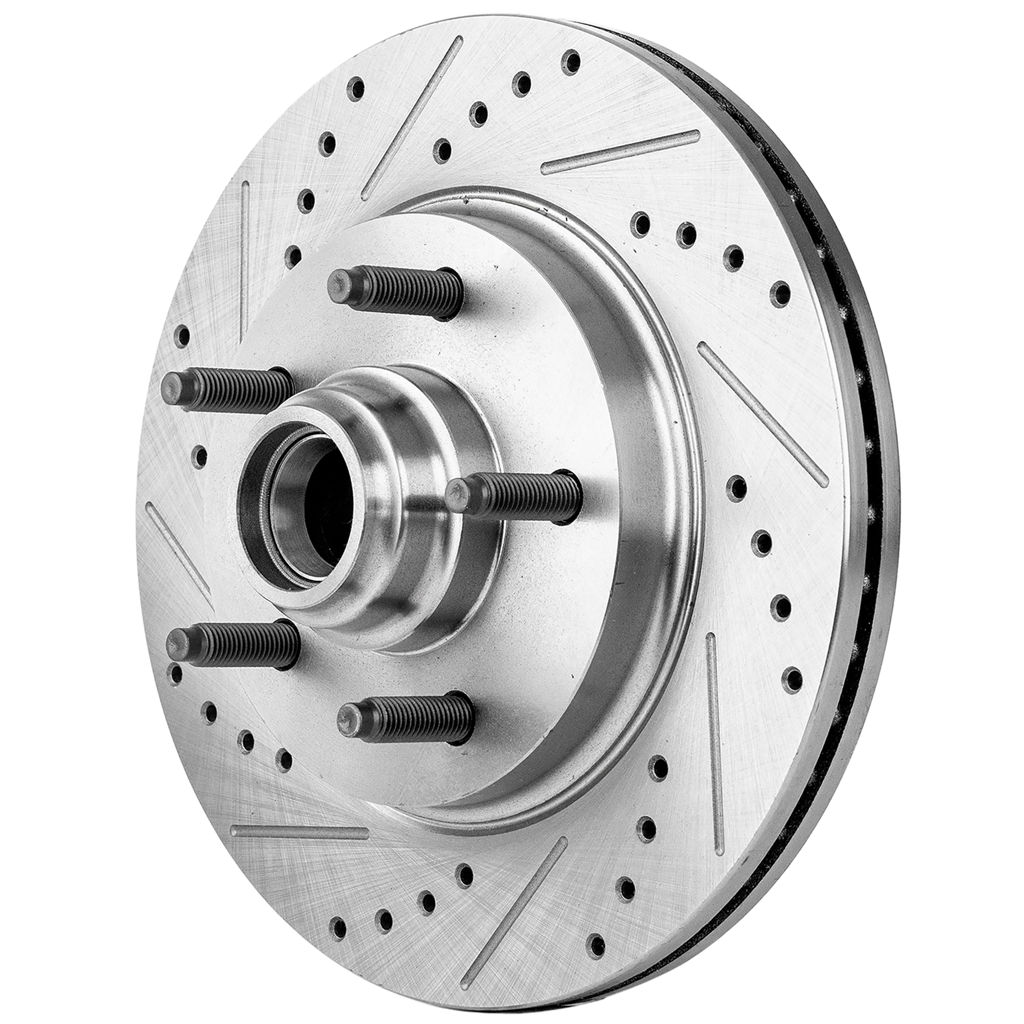 AM F 150-00-03 F 150 HERITAGE 04-04 BLACKWOOD 02-02 FRONT BRAKE DISC RH=LH Cross drilled and Slotted SKU JSTPF27110071DRS OEM 19913-54092-66997-145310-49229