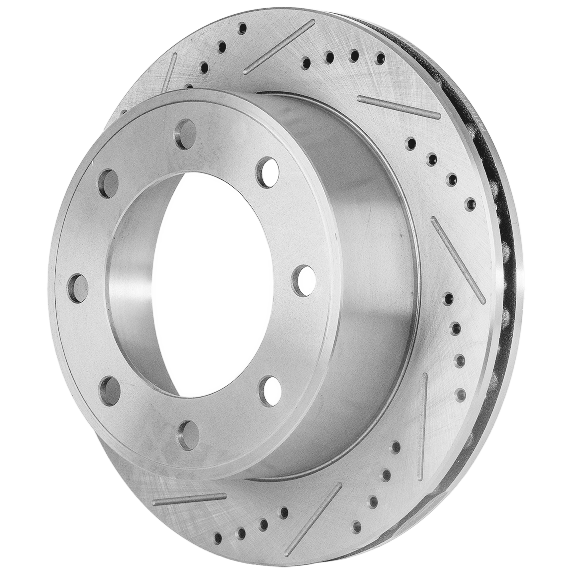 AM F 250 SUPER DUTY F 350 SUPER DUTY 99-04 EXCURSION 00-05 REAR BRAKE DISC RH=LH Cross drilled and Slotted SKU JSTPF27110079DRS OEM 19907-54074-66823-102002-14525