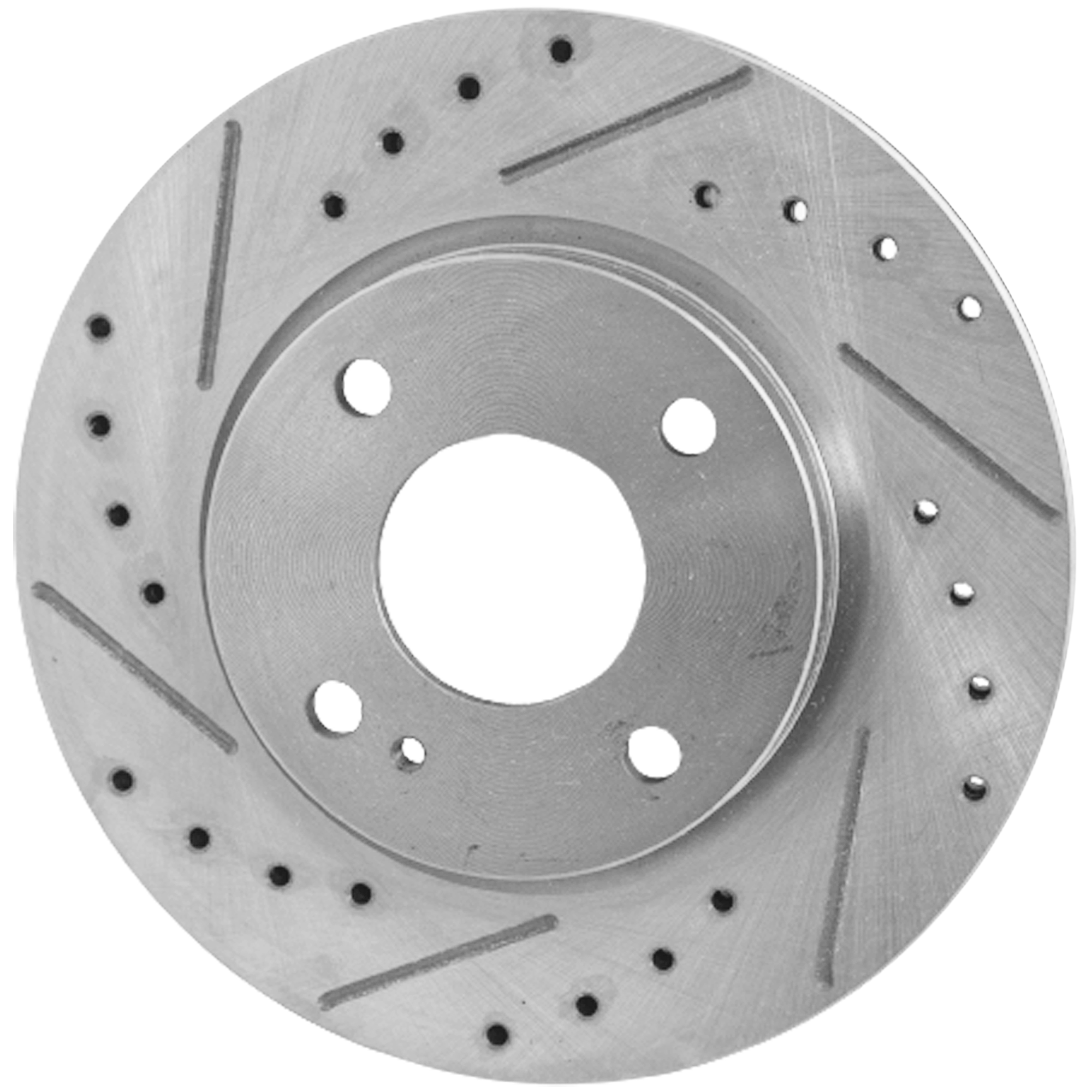 AM FIESTA 11-19 FRONT BRAKE DISC RH=LH Cross drilled and Slotted SKU JSTPF27110096DRS OEM 42277-54176-680822-850230-8862